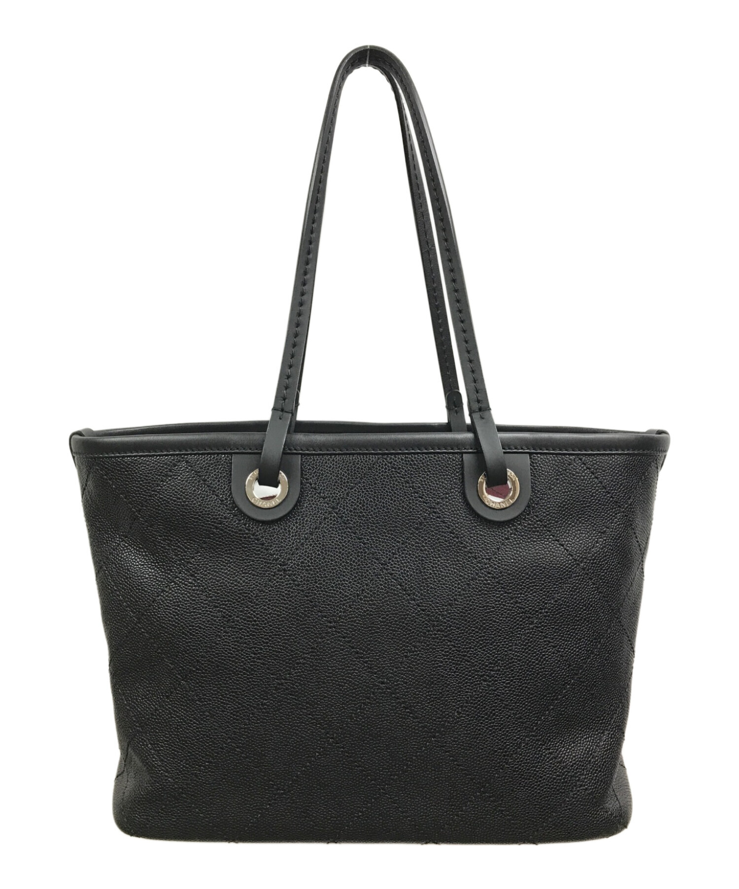 CHANELトートバッグ Chanel Deauville Large Tote チェーン付 デニム トートバッグ (CHANEL