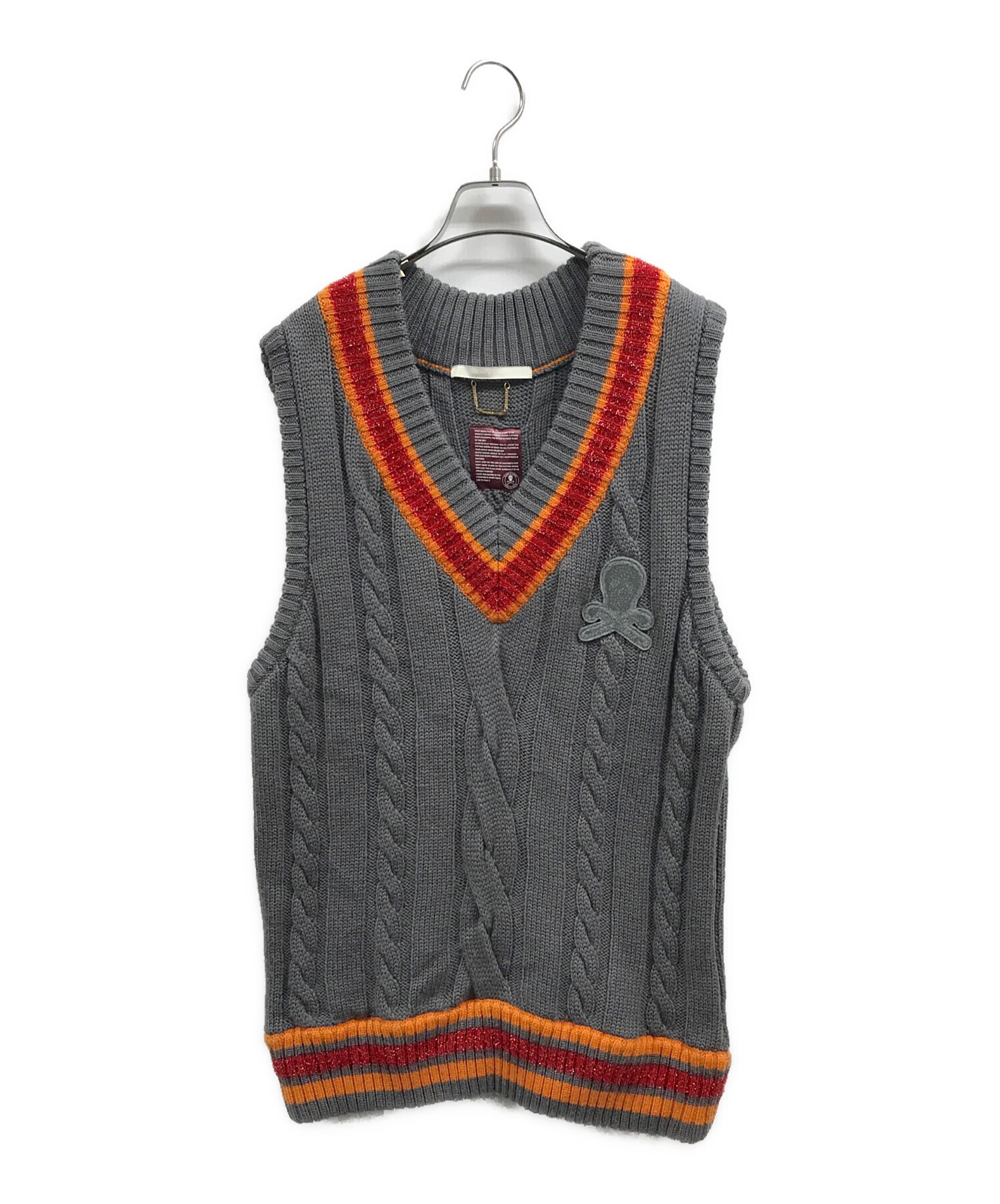 美品✨マークアンドロナ スカル ニットベスト S ゴルフ MARK&LONA