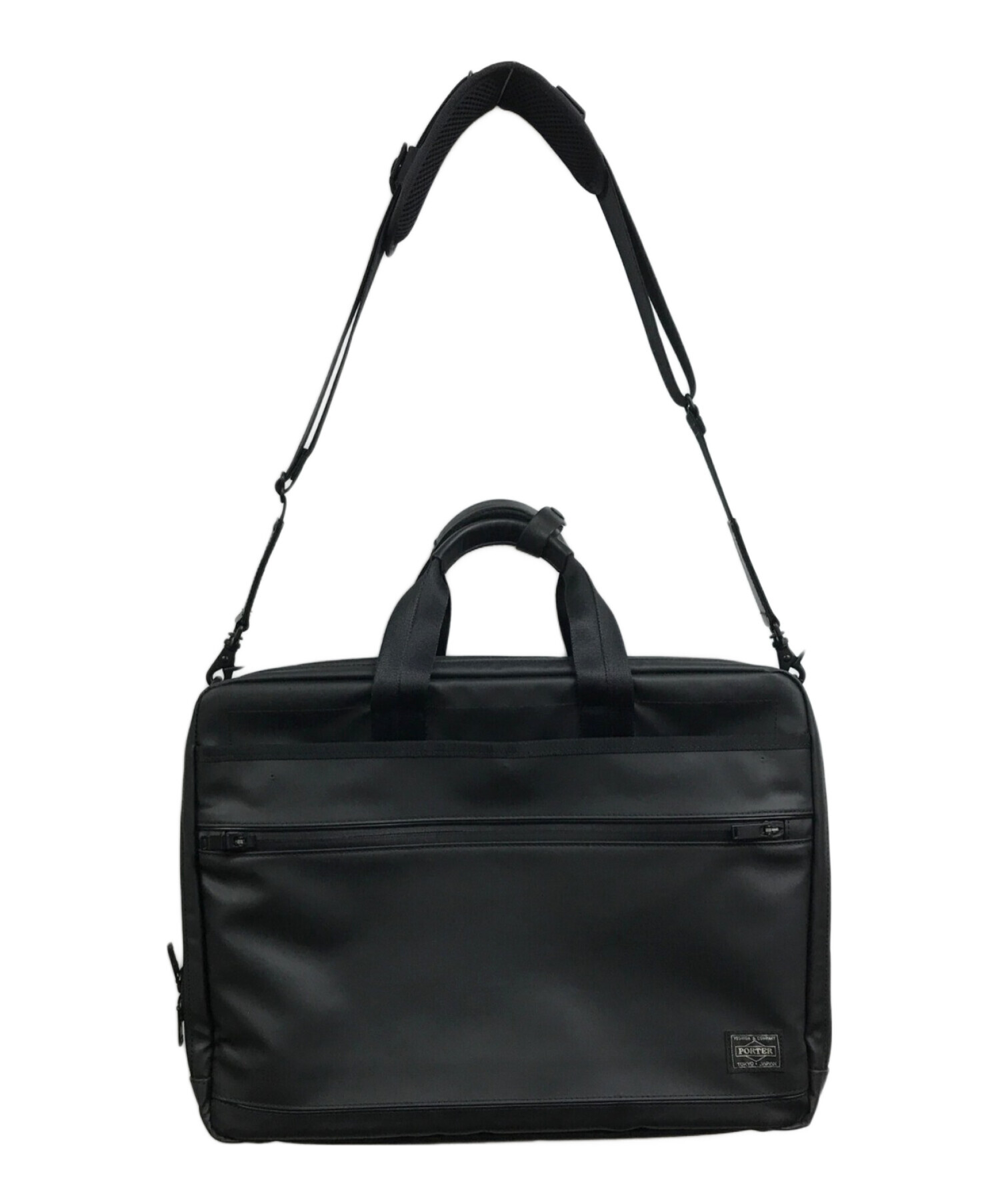 中古・古着通販】PORTER (ポーター) 2WAYブリーフケース ブラック 