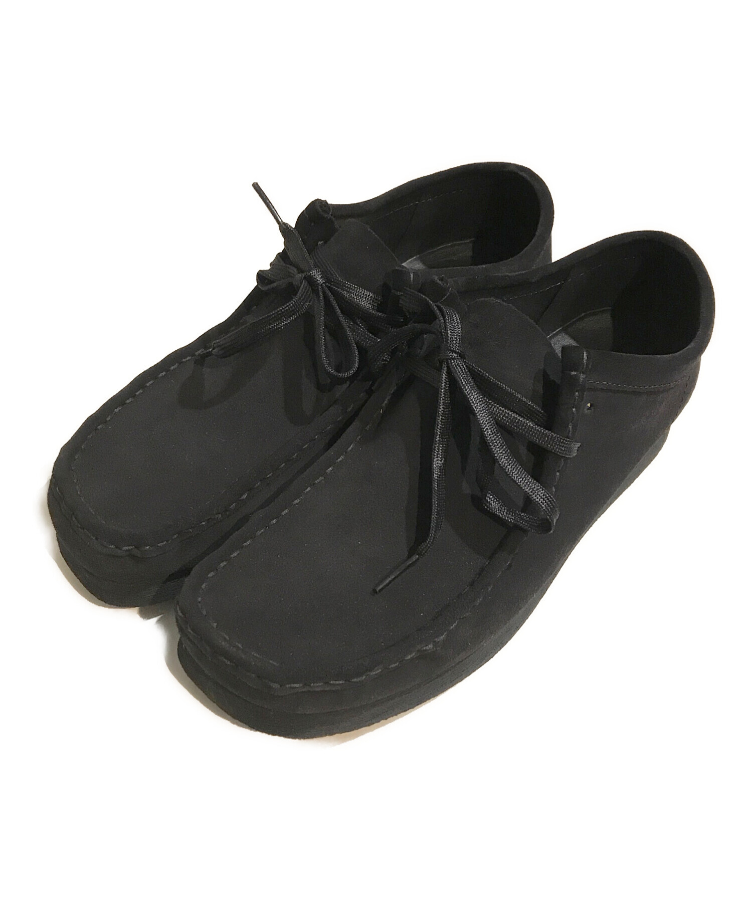 中古・古着通販】CLARKS (クラークス) ワラビーシューズ ブラック 