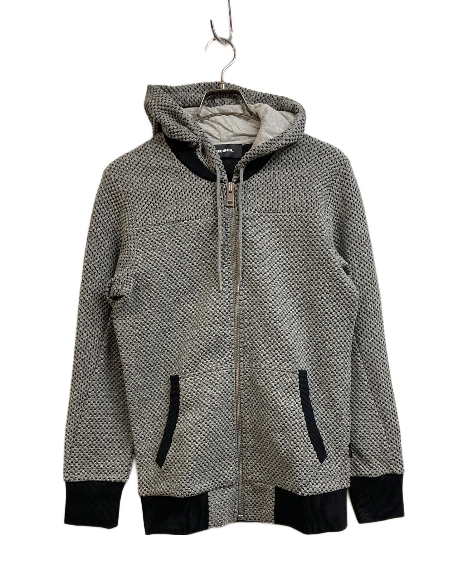 中古・古着通販】DIESEL (ディーゼル) ジップアップワッフルパーカー 