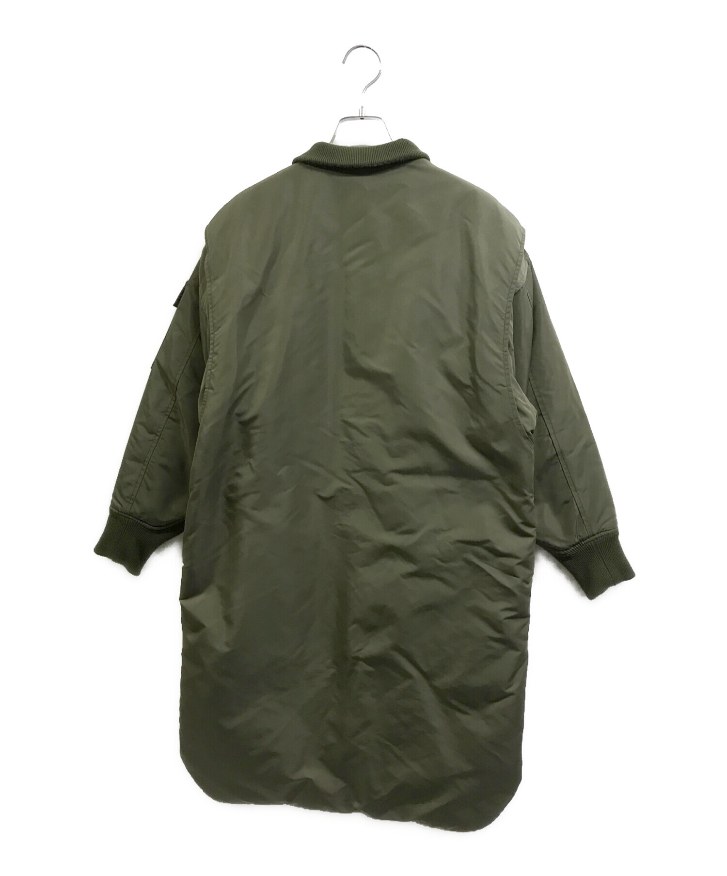 中古・古着通販】HYKE (ハイク) G-8 ウエップロングジャケット カーキ 