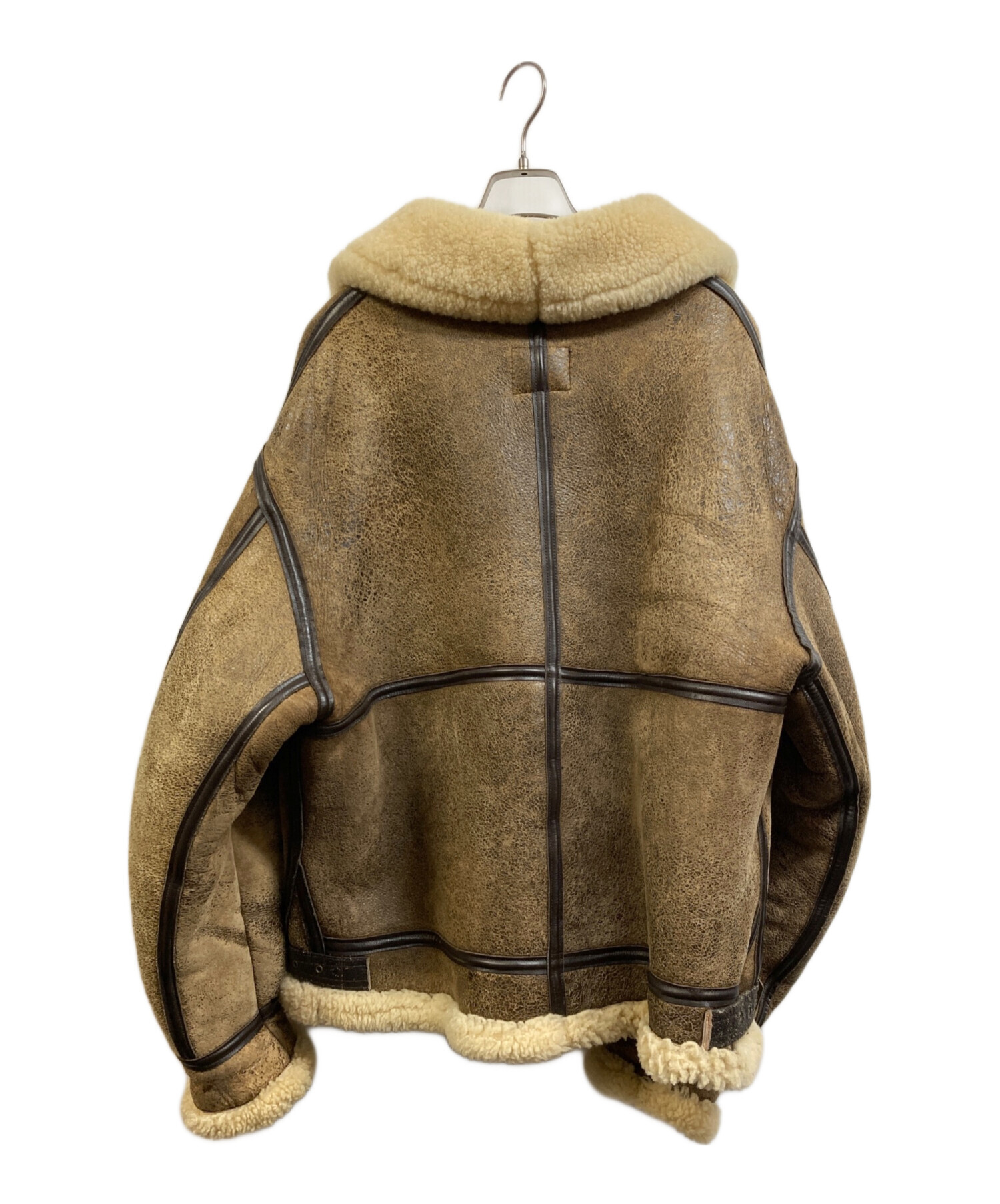 AVIREX 44 B-3 フライトジャケット シープスキン ブラウン AVIREX