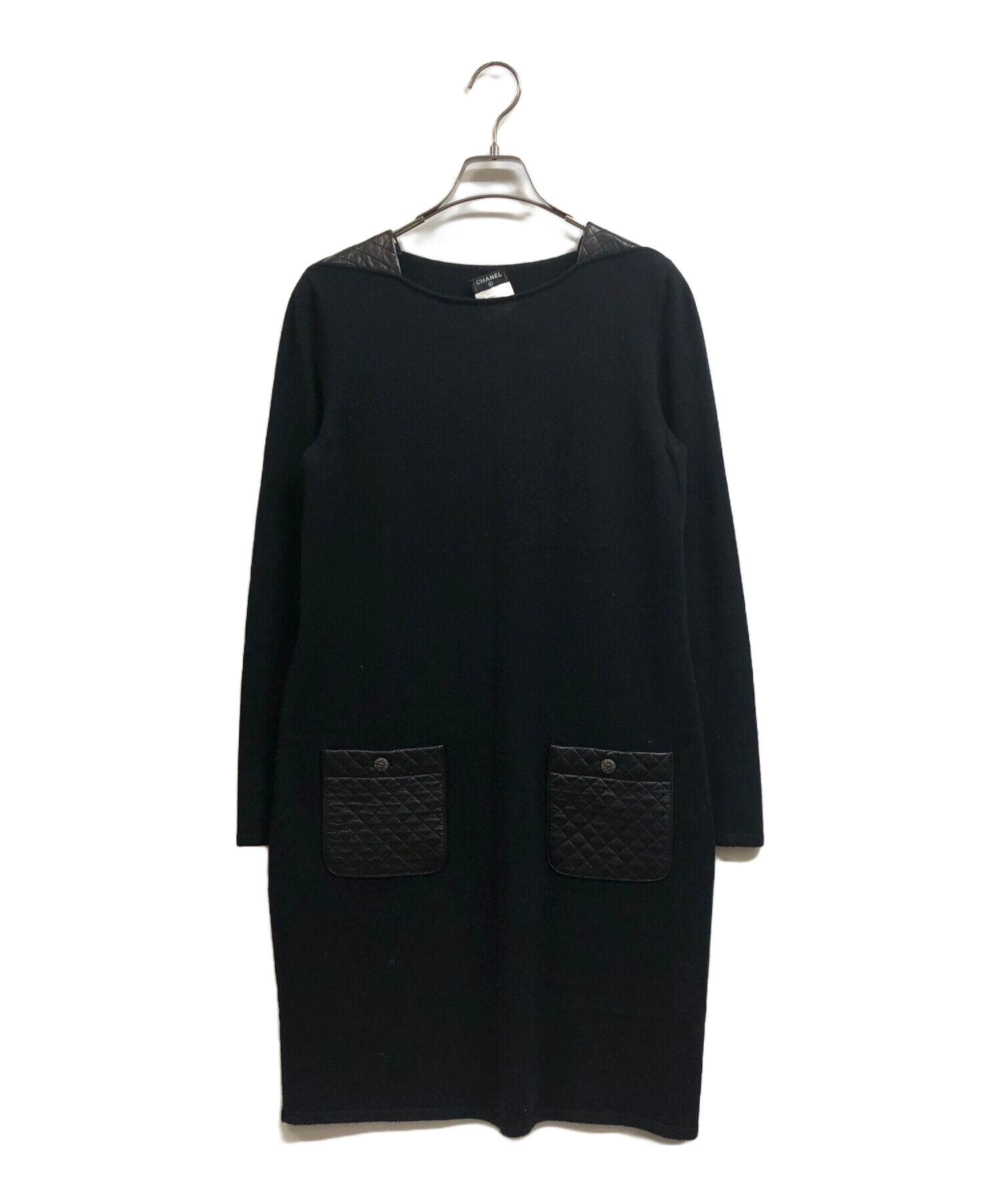 中古・古着通販】CHANEL (シャネル) キルティングポケットカシミヤ混 