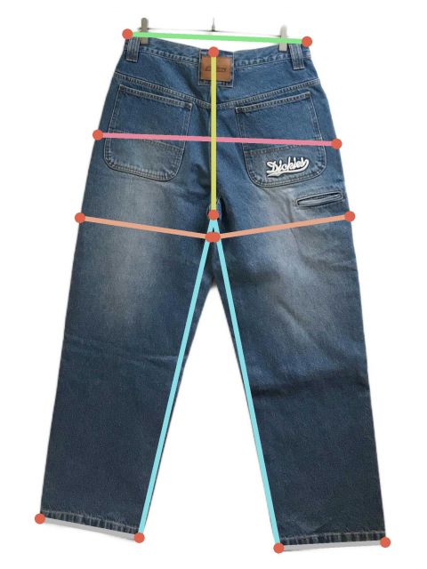 シュプリーム ディッキーズ 痒く デニムパンツ Dickies Double Knee 