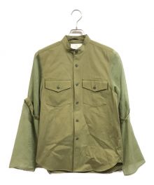 中古・古着通販】HYKE (ハイク) WETHER MILTARY SHIRT WITH SHEER  