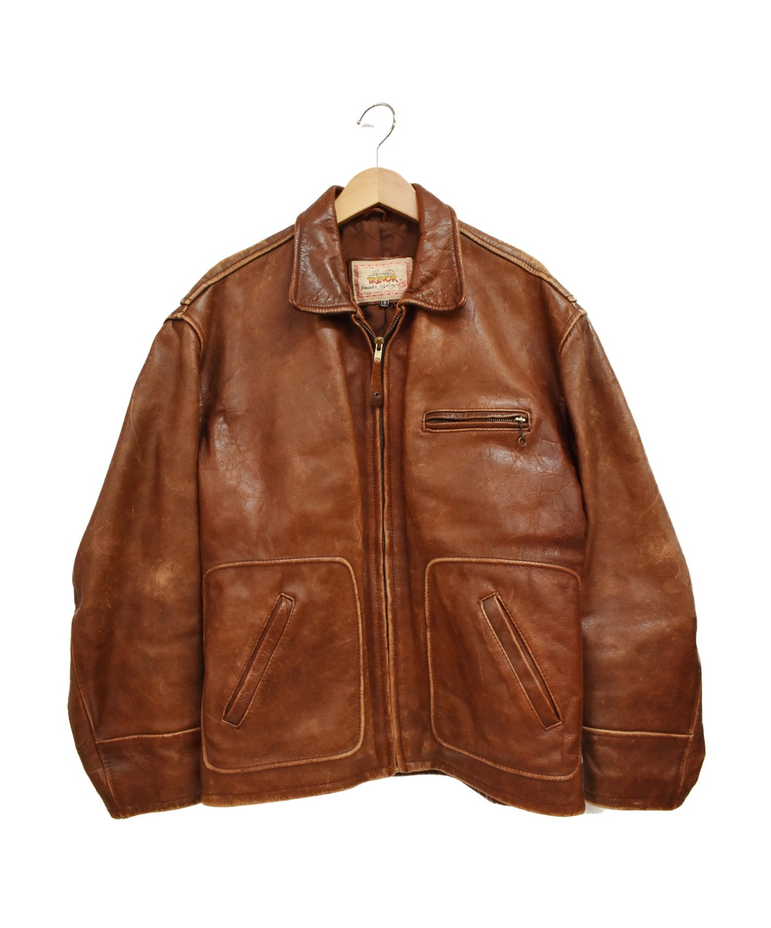 【お値下げしました】リートレボー Lee TREVOR レザージャケット 中古・古着通販】Lee TREVOR (リー トレヴォー) ライダースジャケット