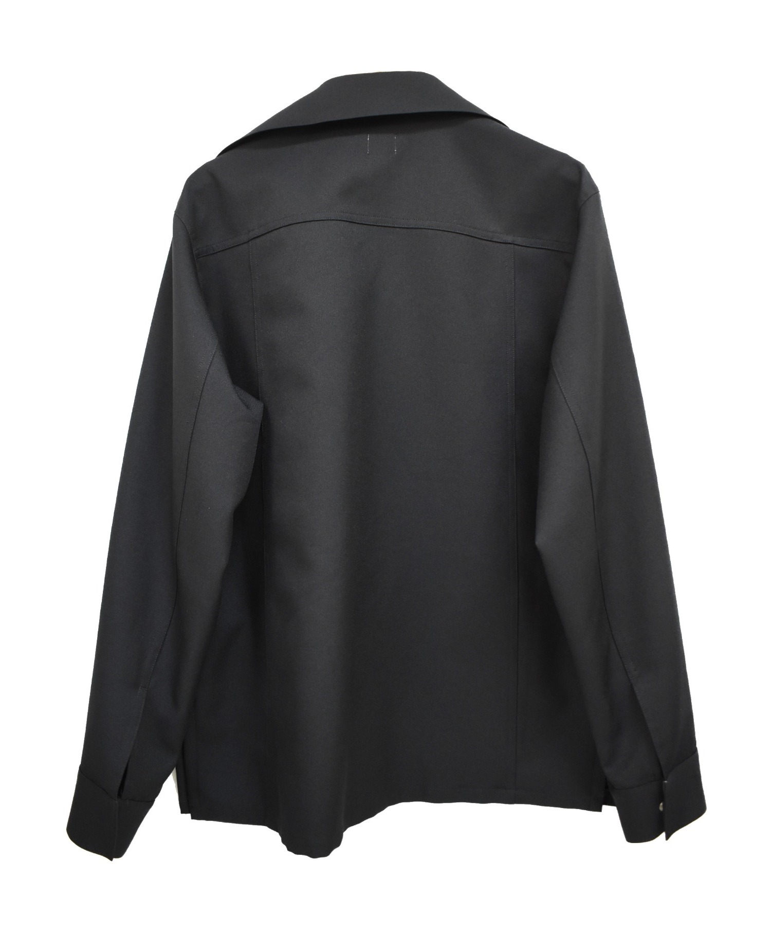 kaiko (カイコー) 20SS ボタンレスシャツジャケット ブラック サイズ:2