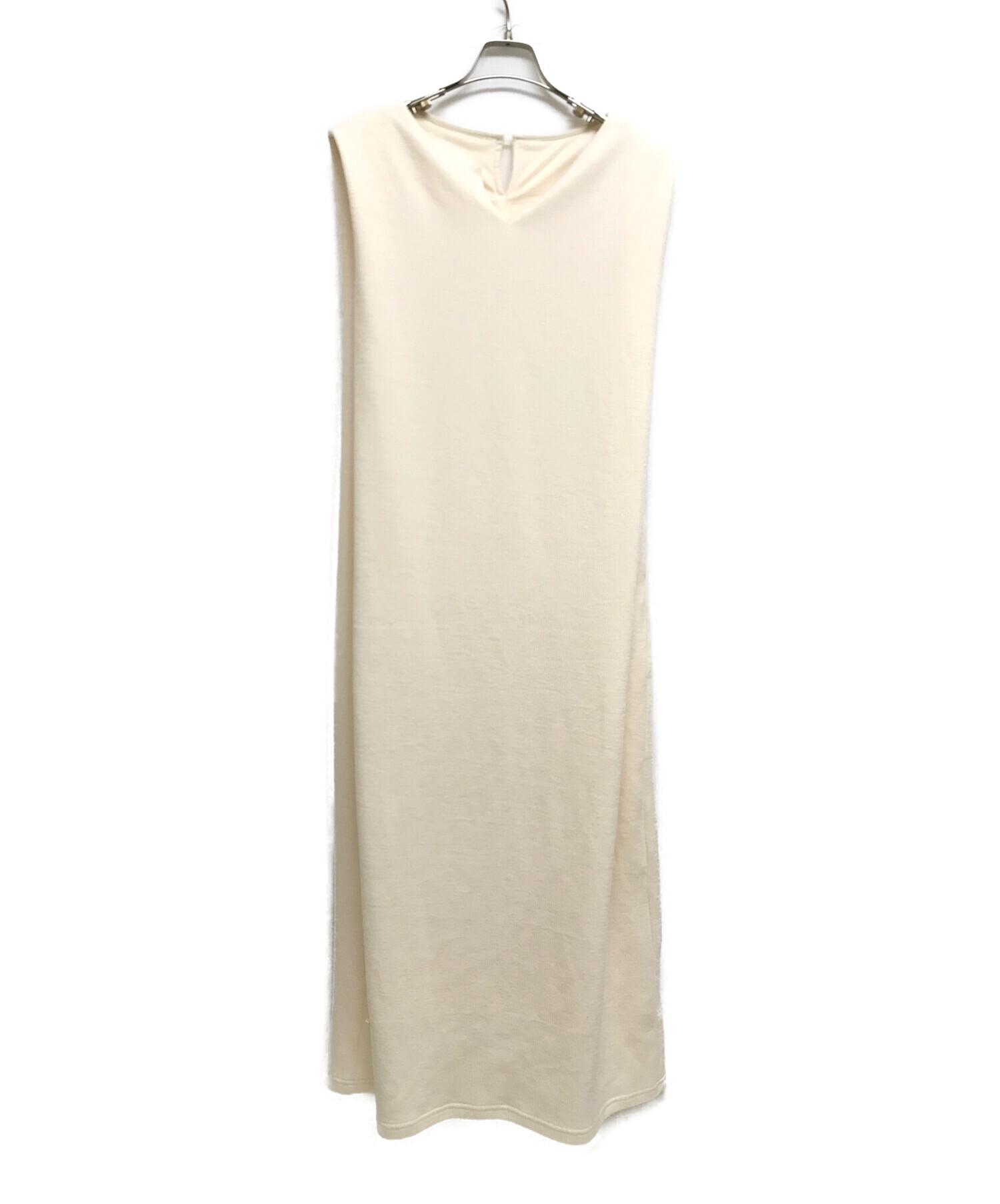 glam lips (グラムリップス) Slit-neck Box-silhouette Long One-piece ホワイト サイズ:Ｆ