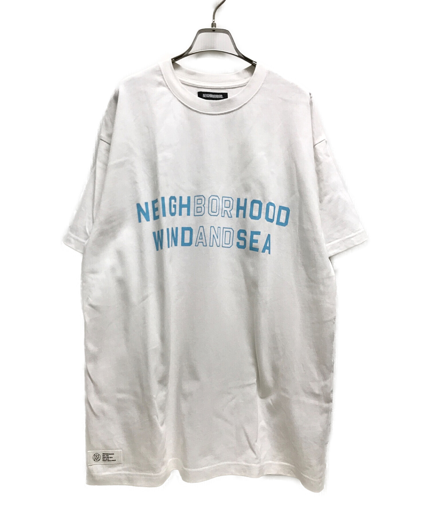 NEIGHBORHOOD×WIND AND SEA (ネイバーフッド×ウィンダンシー) NHWDS-3/C-TEE.SS Tシャツ ホワイト  サイズ:XL