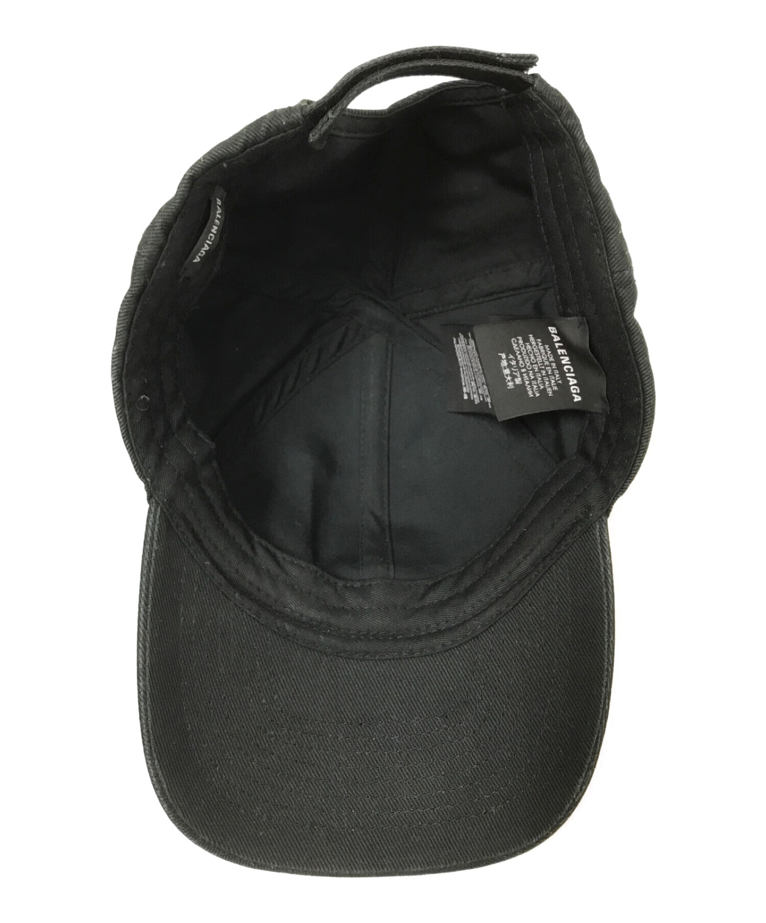 キャップバレンシアガ Balenciaga CAP BBロゴ　ブラック　Lサイズ