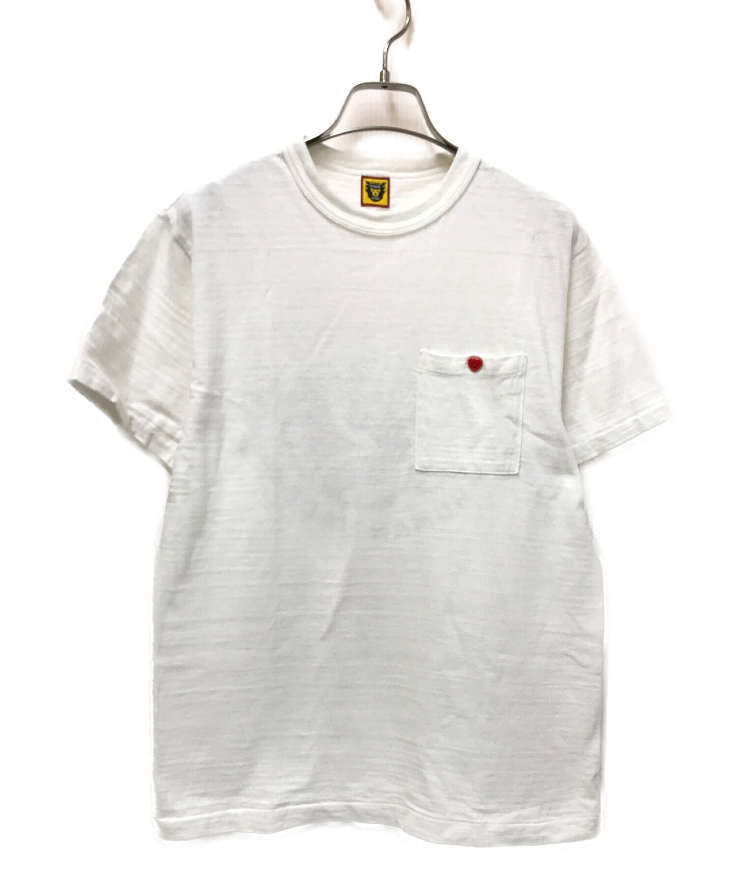 HUMAN MADE (ヒューマンメイド) バックプリントポケットTシャツ ホワイト サイズ:S