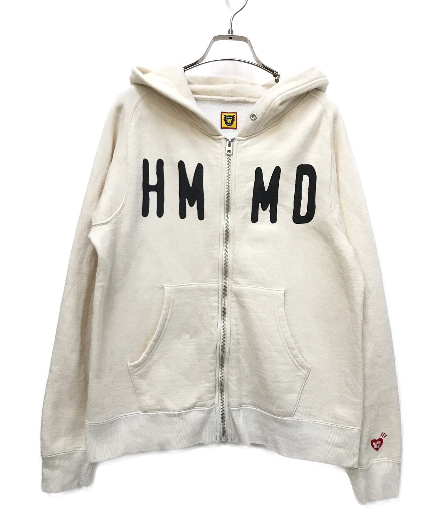 HUMAN MADE (ヒューマンメイド) HMMD Hooded Sweatshirt アイボリー サイズ:Ｓ