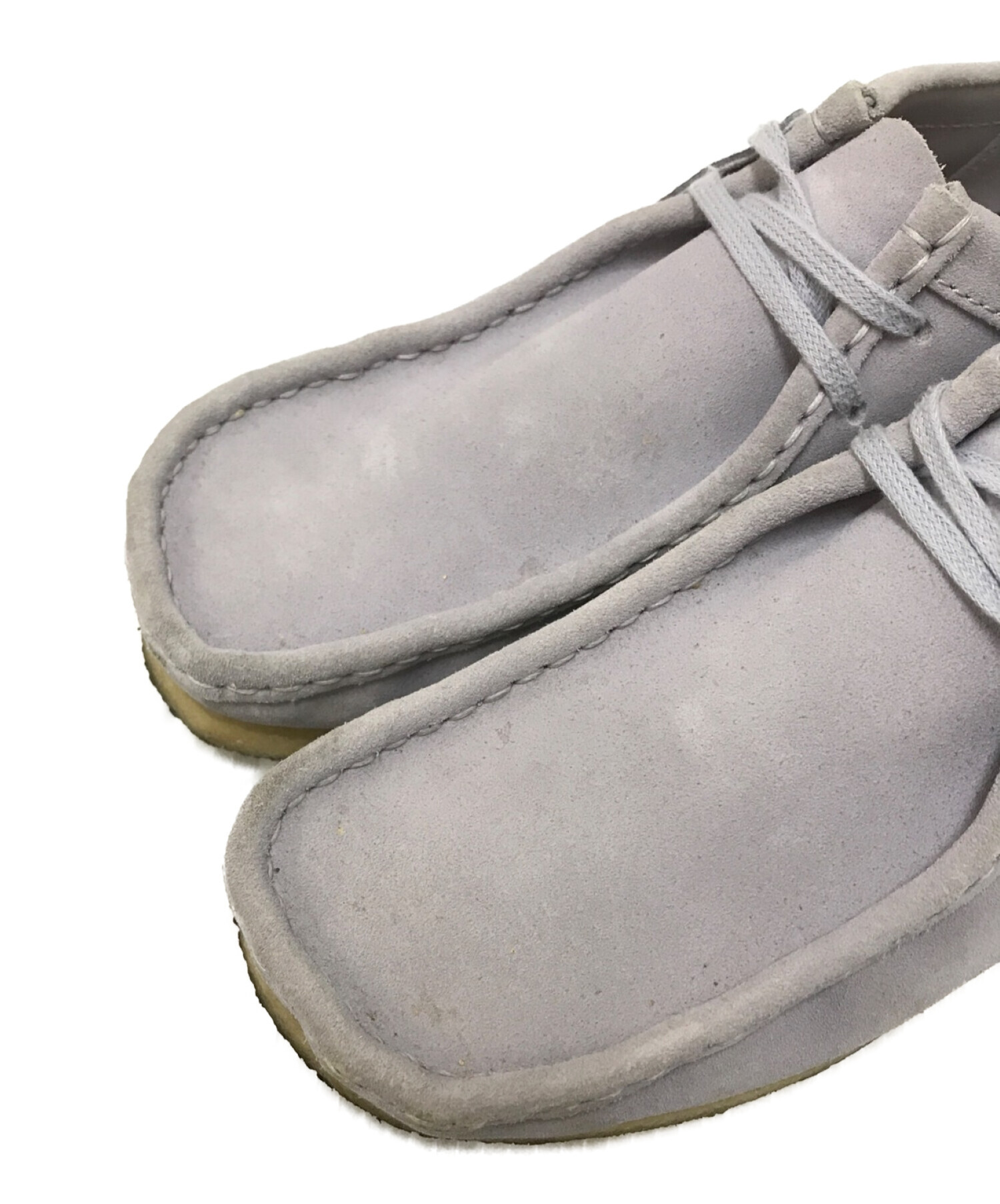 中古・古着通販】CLARKS (クラークス) ワラビーシューズ グレー サイズ 