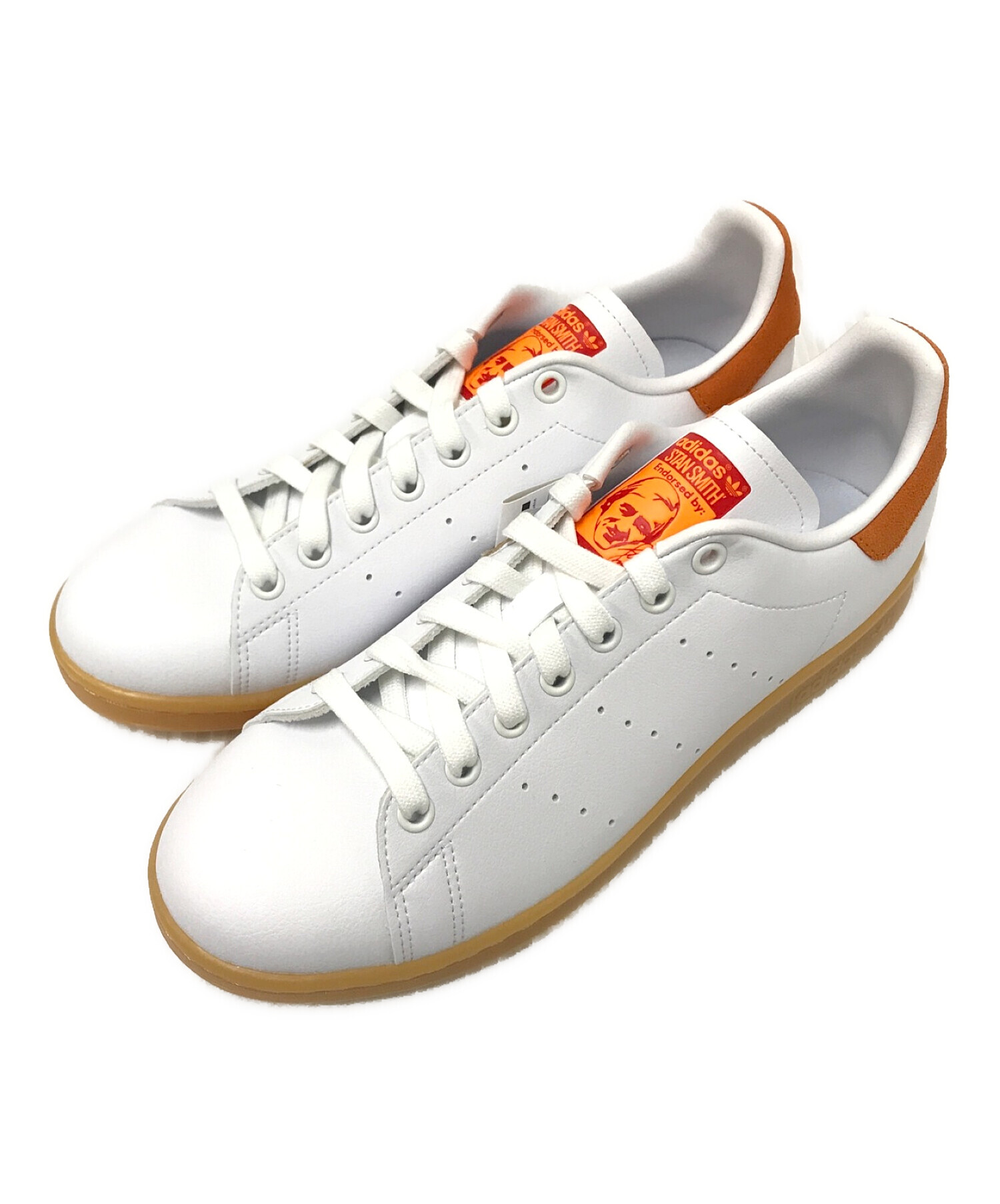 adidas (アディダス) Stan Smith ホワイト×オレンジ サイズ:26.5cm 未使用品