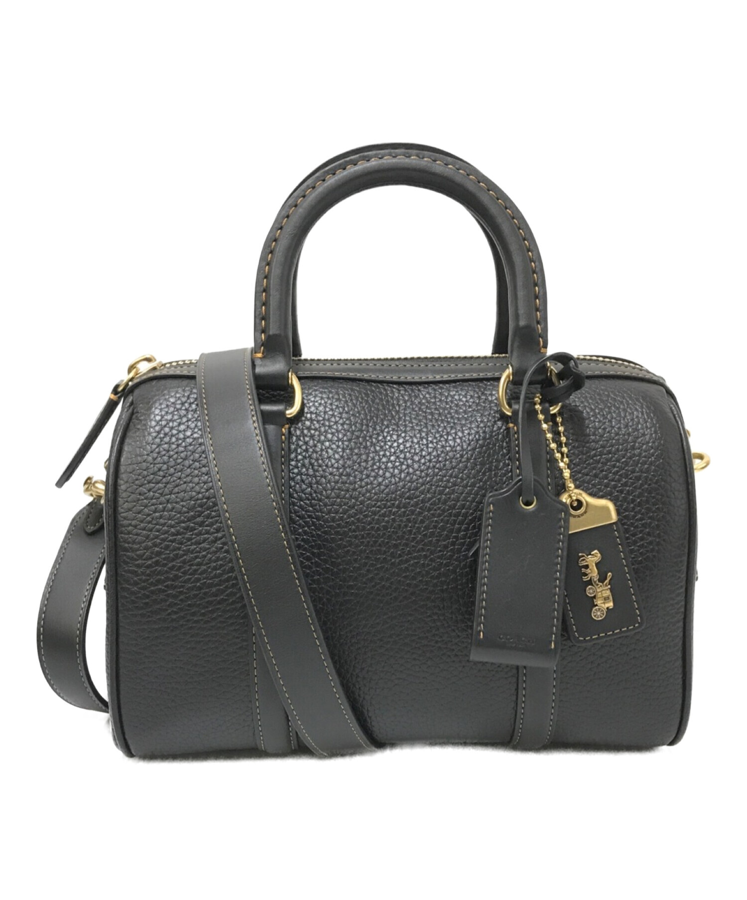 coach ルビー サッチェル 25・カラーブロック・スネークスキン