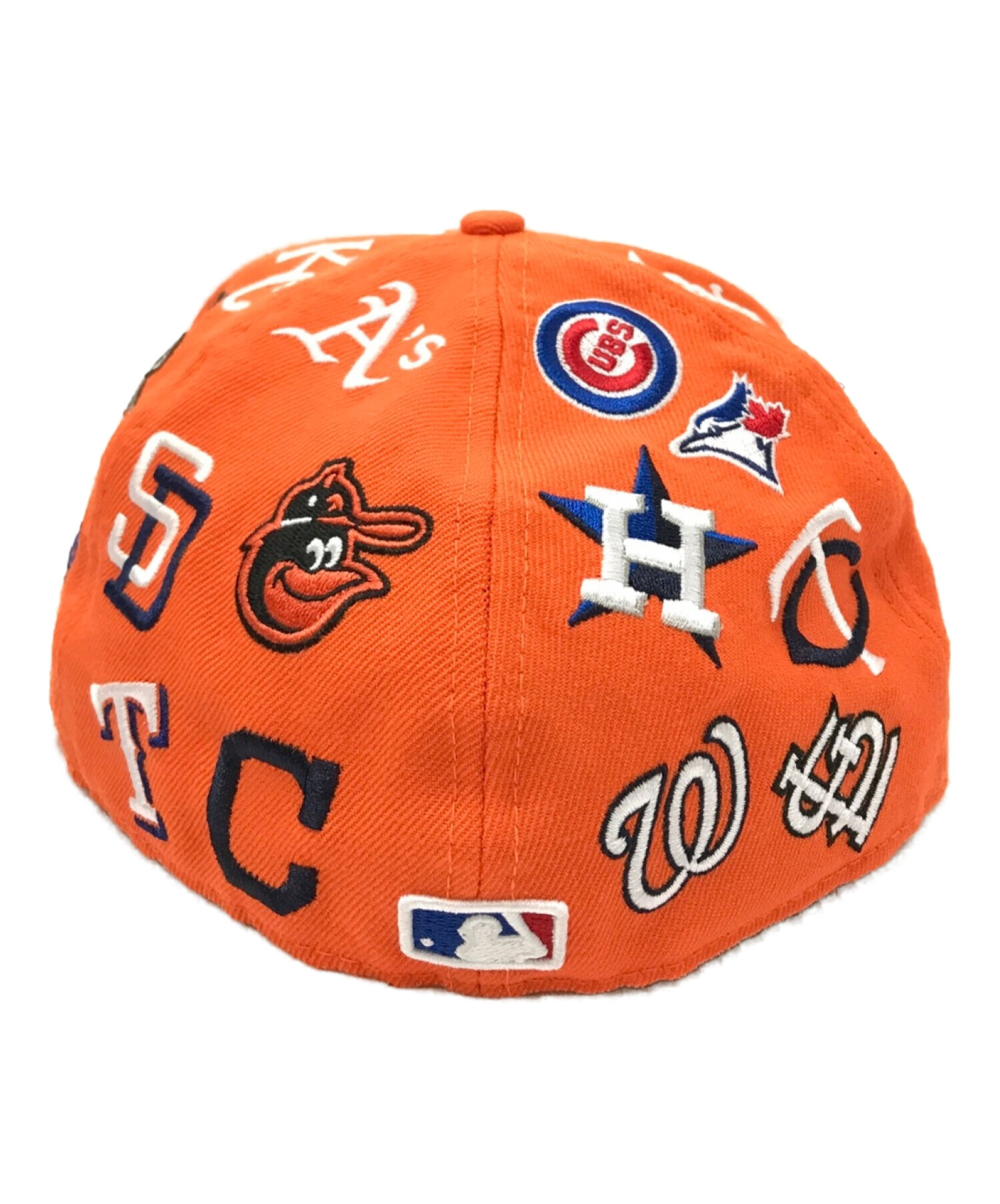 supreme MLB チーム Box logo ニューエラ ネイビーヤンキース MLB×New