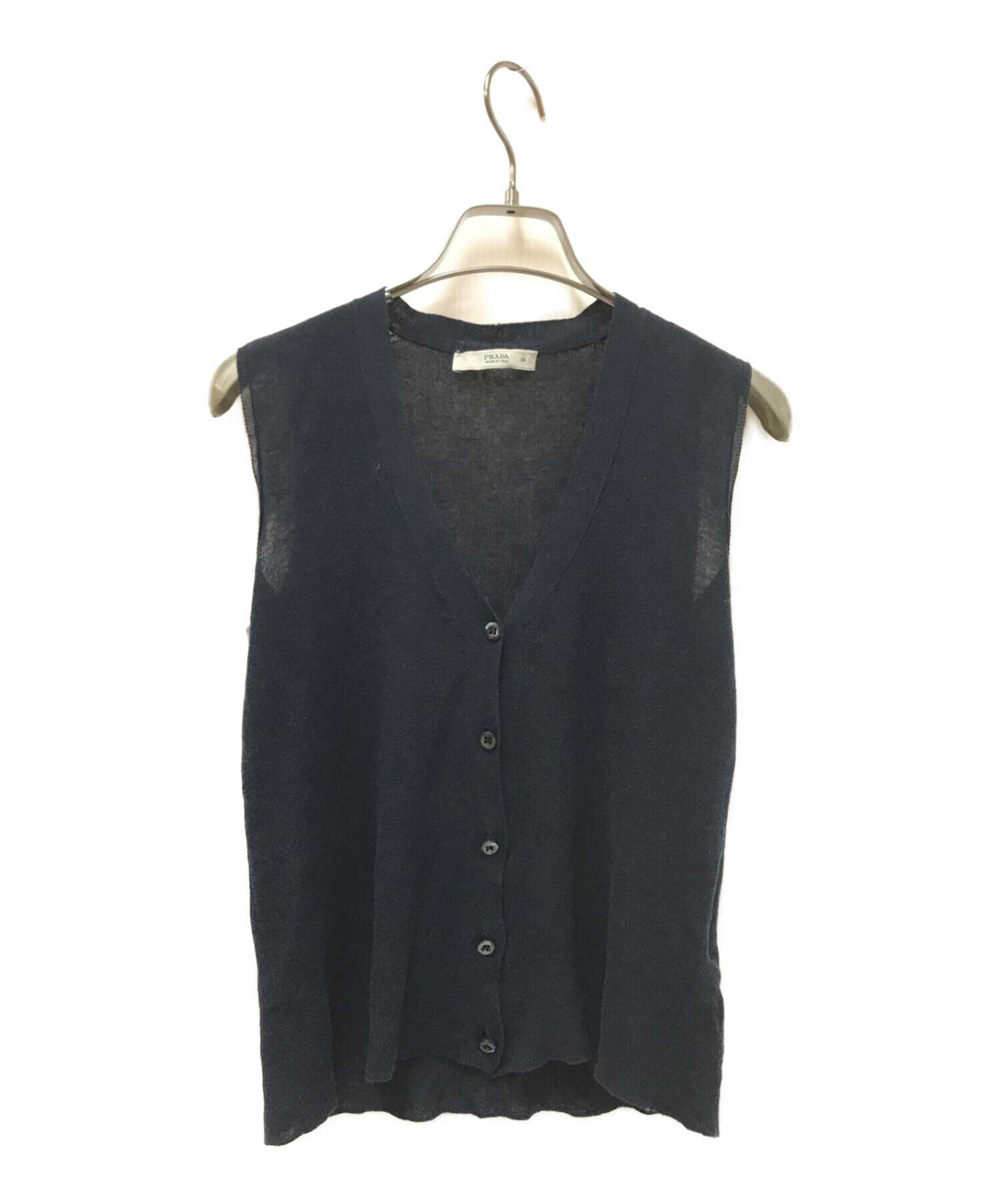 中古・古着通販】PRADA (プラダ) カシミヤシルクノースリーブニット 