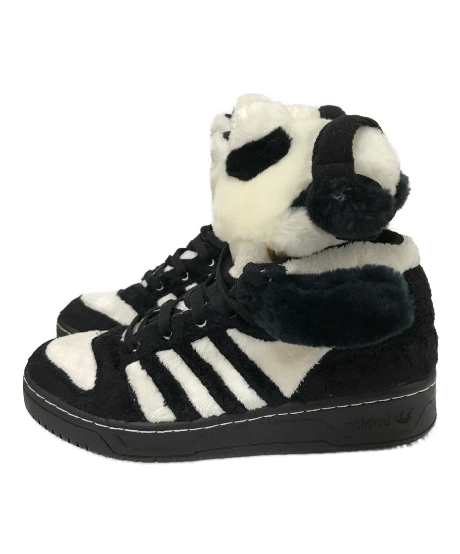 adidas (アディダス) JEREMY SCOTT (ジェレミースコット) JS PANDA BEAR ブラック×ホワイト サイズ:27.0㎝