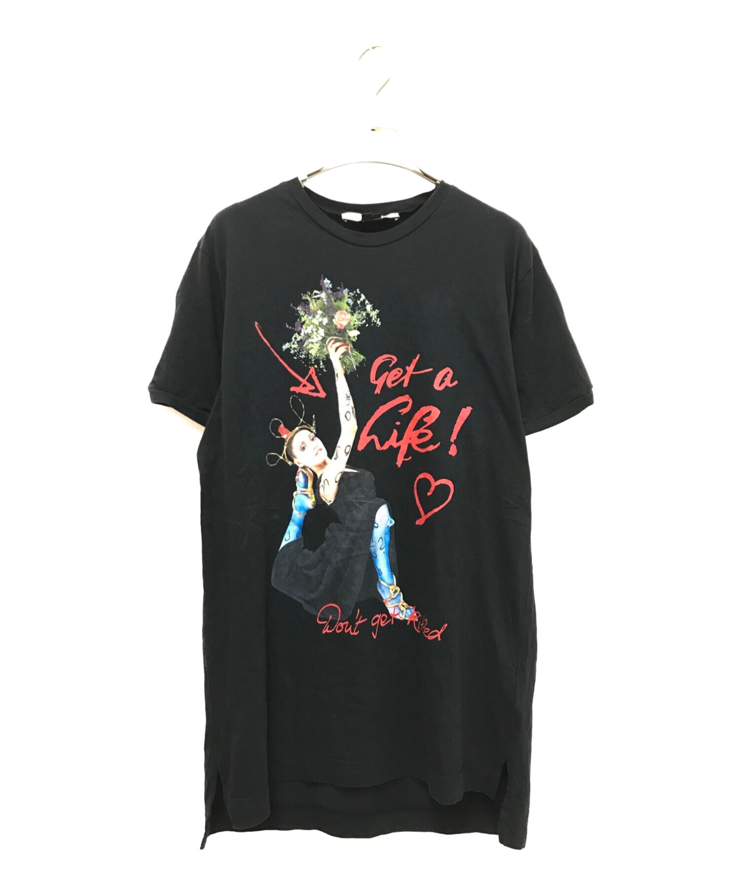 Vivienne Westwood (ヴィヴィアンウエストウッド) GIRL プリントTシャツ ブラック サイズ:M