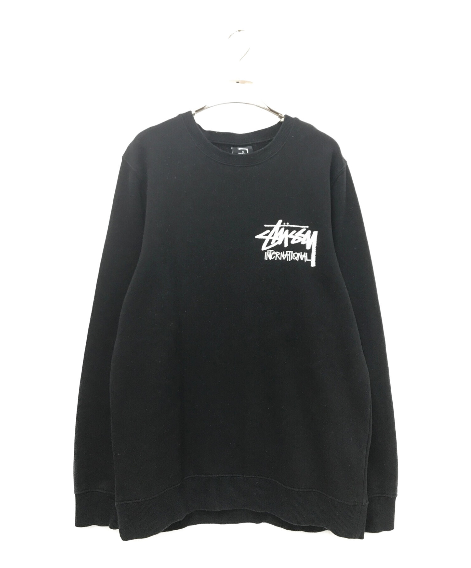 中古・古着通販】stussy (ステューシー) ロゴプリントクルーネック 
