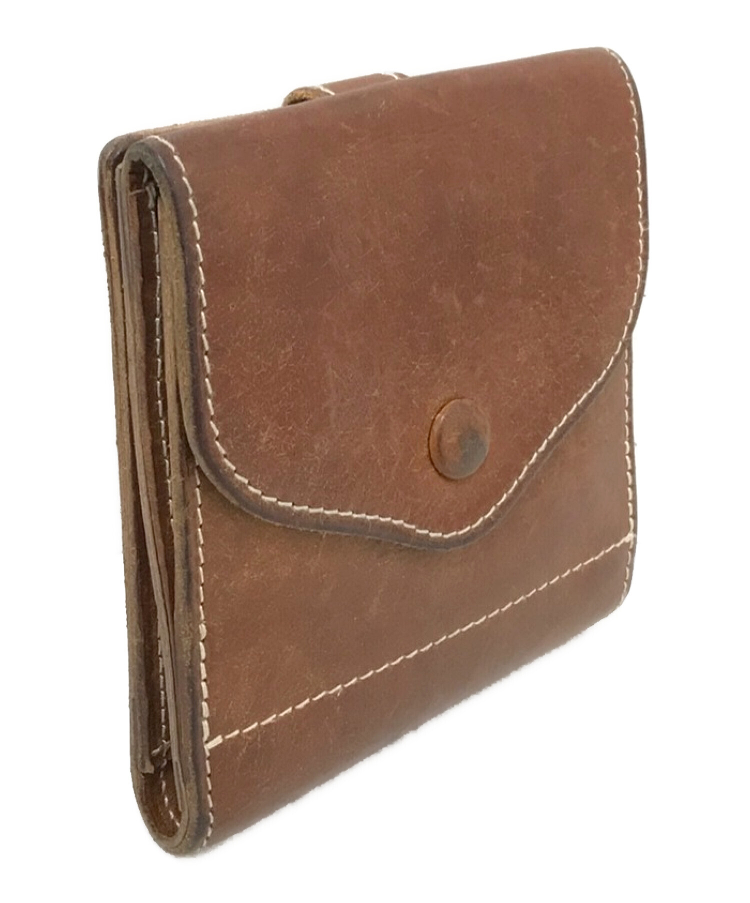 中古・古着通販】PORTER (ポーター) 2つ折り財布 ブラウン サイズ:下記 