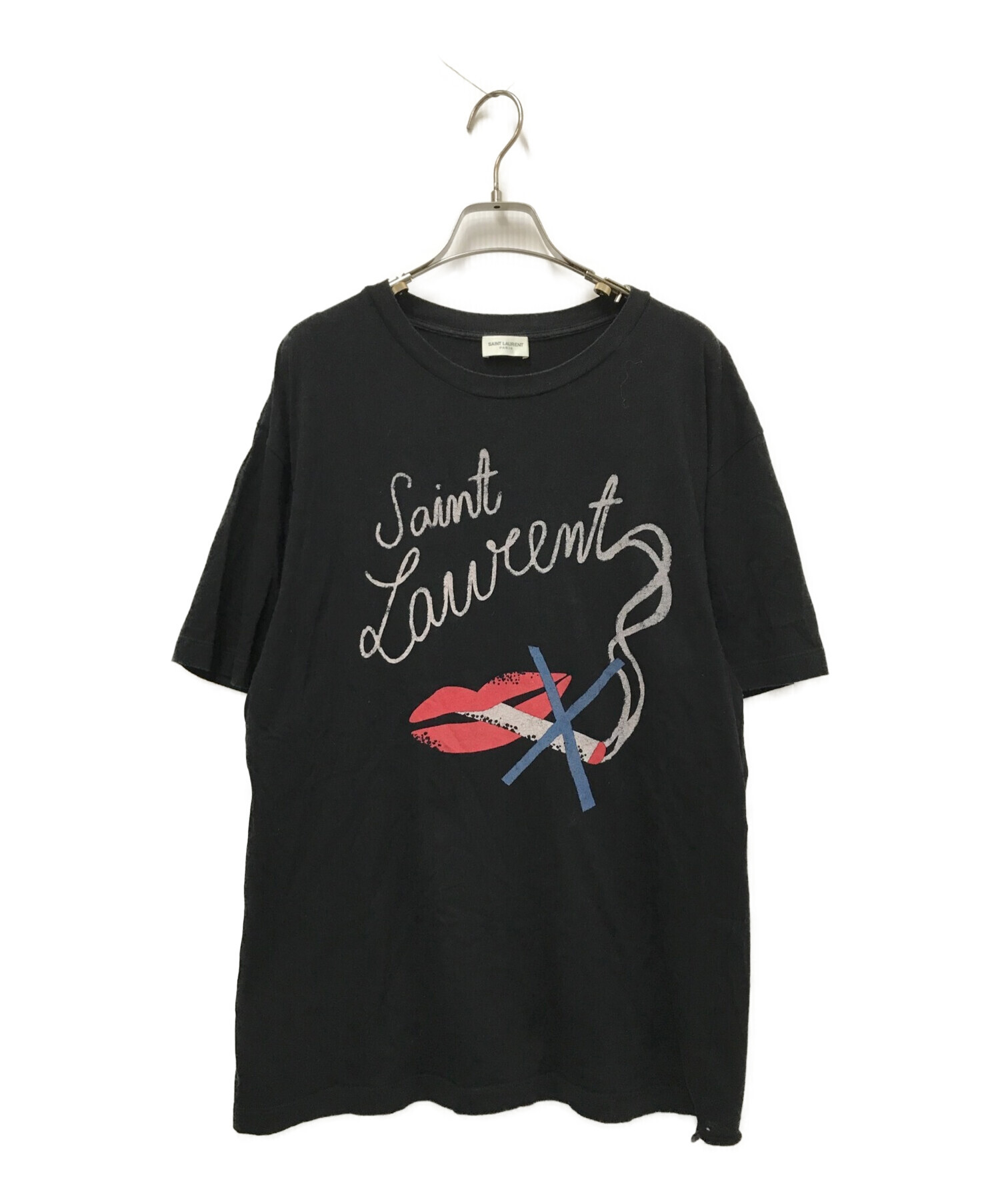 Saint Laurent 追っかけ Paris Tシャツ・カットソー メンズ サン 