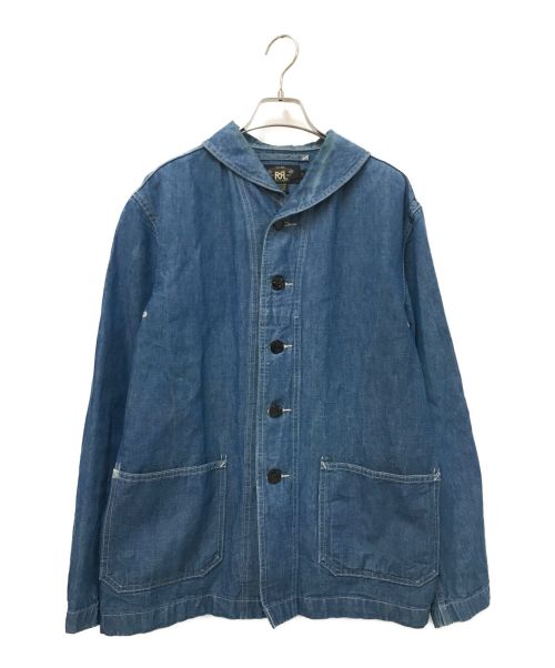 RRL デニムランチコート ショールカラー こぼれおち size S 