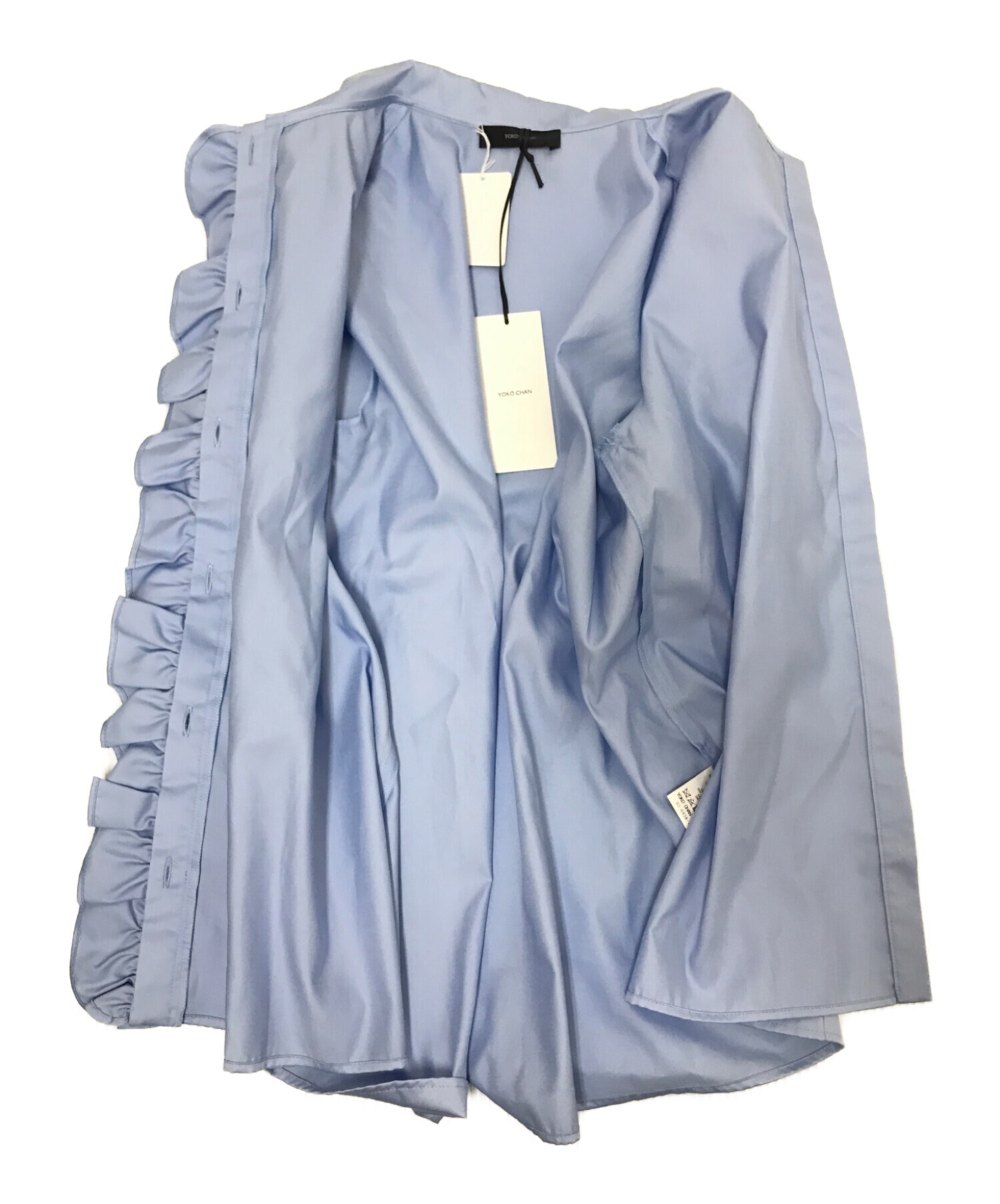 タグ付新品 YOKOCHAN ヨーコチャン パフスリーブフロントフリル