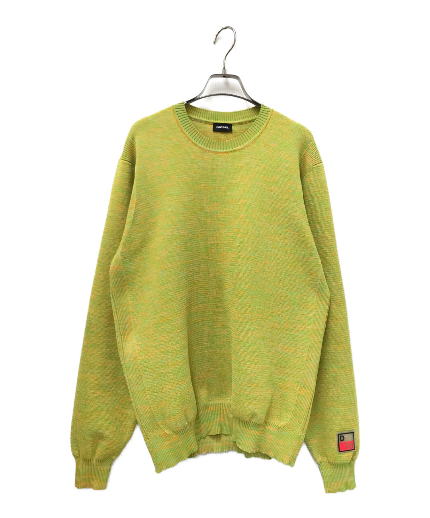 中古・古着通販】DIESEL (ディーゼル) クルーネックニット イエロー 