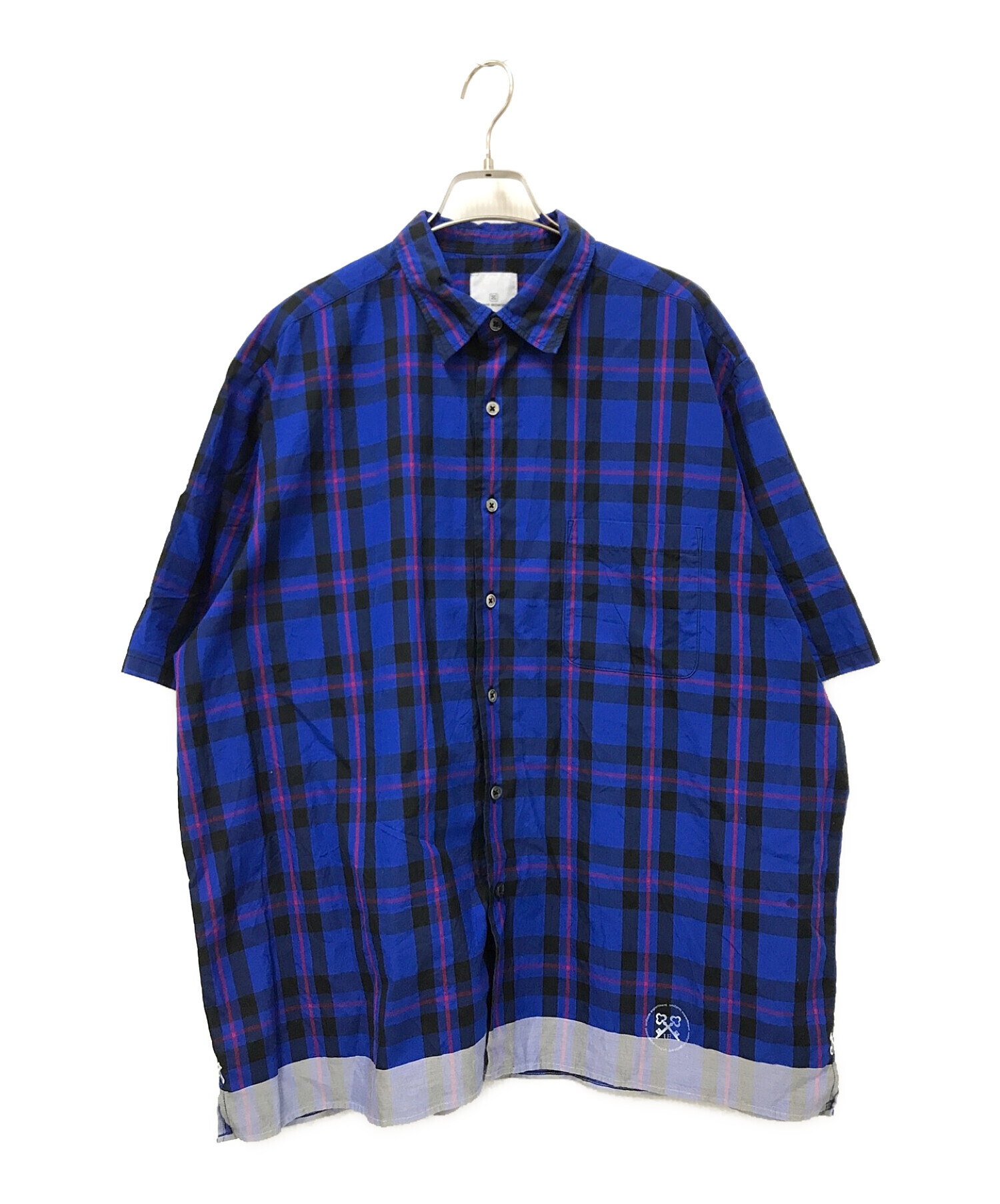 uniform experiment / LINE BIG SHIRT/長袖シャツ/3/コットン/BLU/ストライプ/UE-230035 uniform experiment LINE S/S BIG SHIRT 3