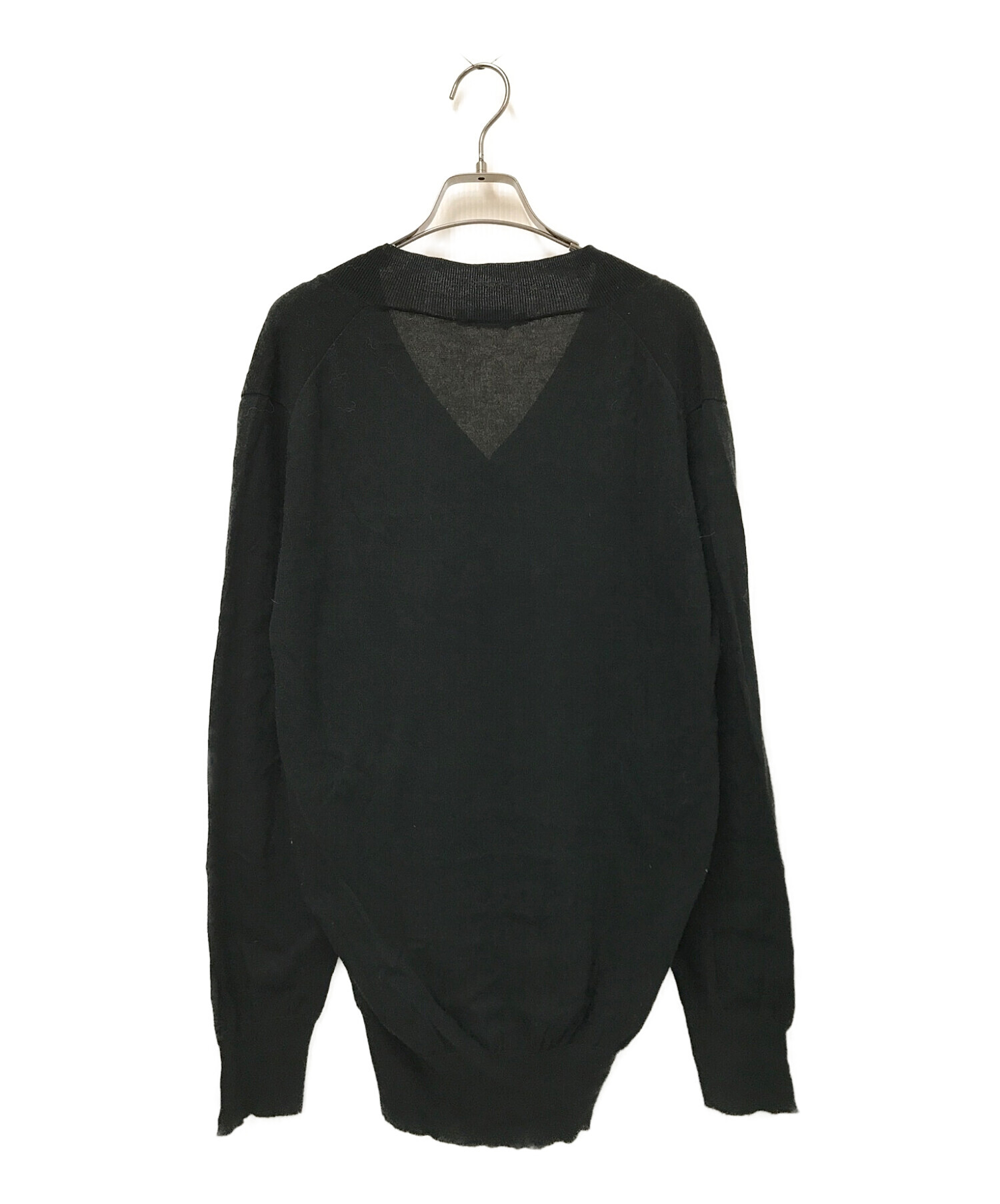 ◎　グッチ　GUCCI 黒ニットVネック　　Sサイズ グッチGUCCI 黒ニットVネックSサイズ