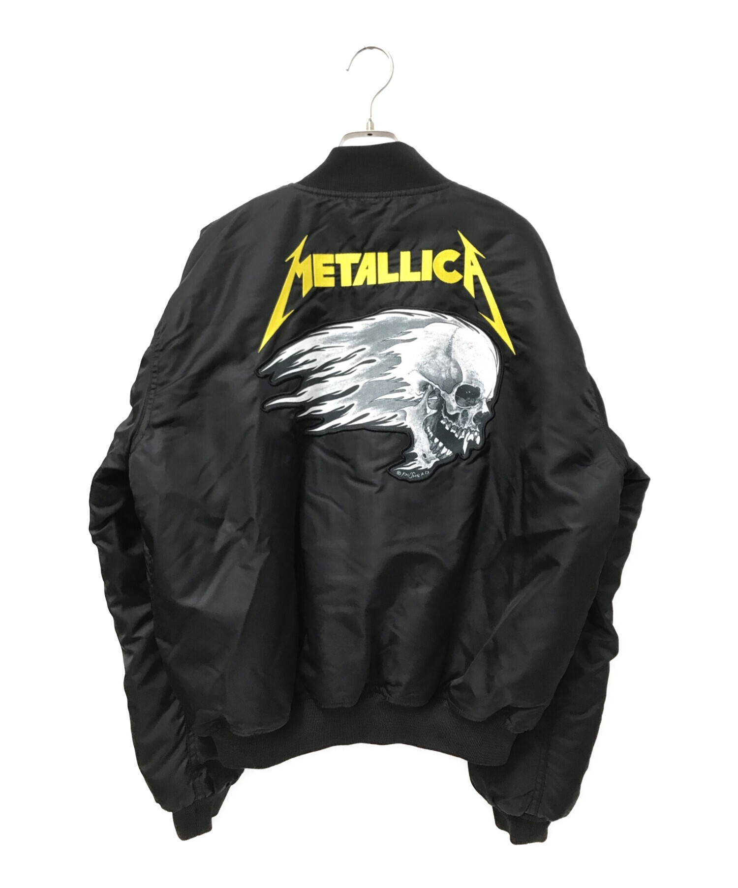 中古・古着通販】METALLICA (メタリカ) パスヘッドブルゾン ブラック  