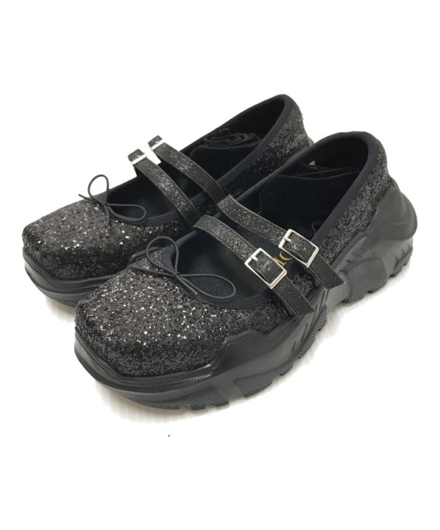 中古・古着通販】AKIKOAOKI (アキコアオキ) Giselle glitter ブラック 