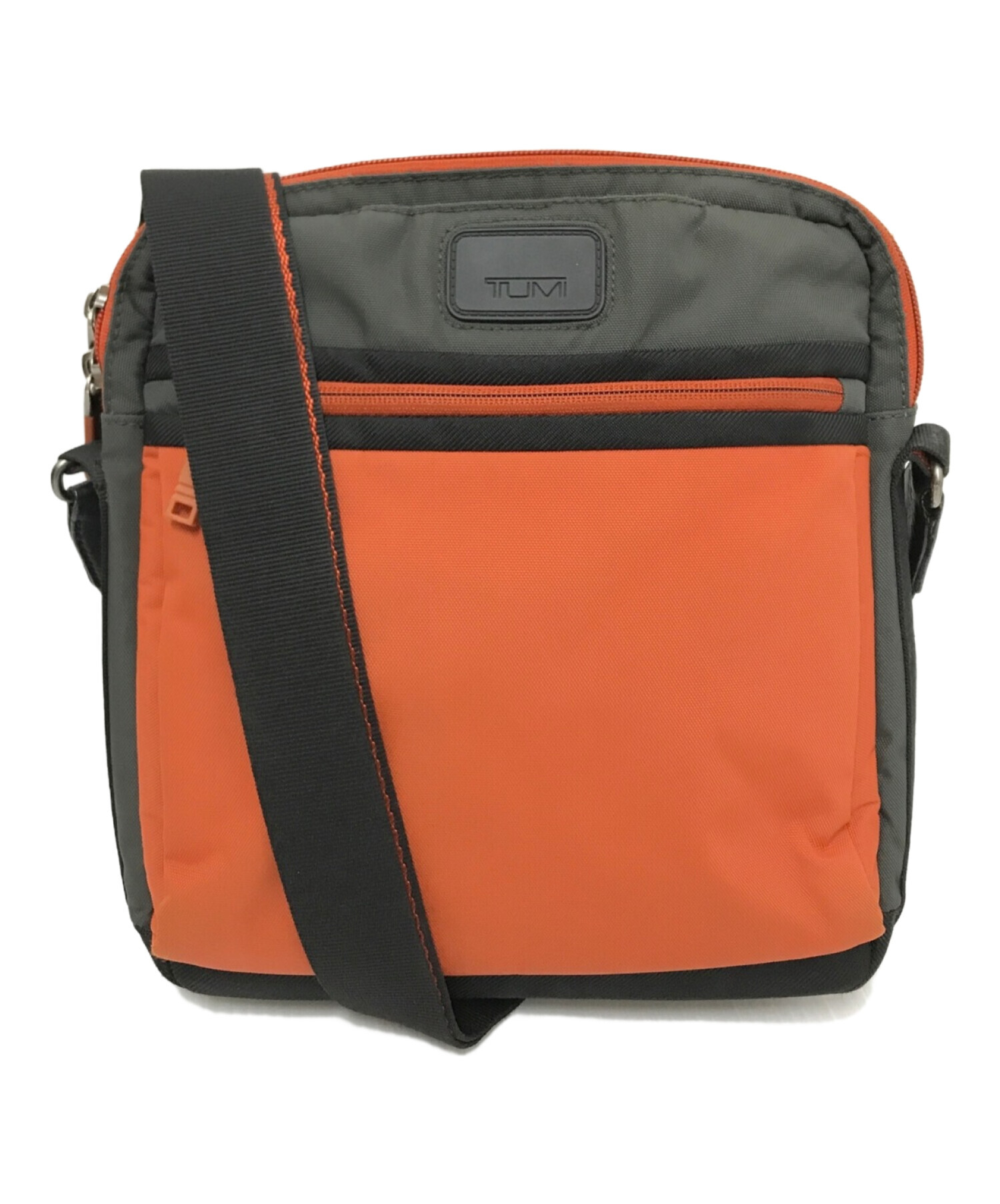 中古・古着通販】TUMI (トゥミ) ショルダーバッグ オレンジ×グレー  