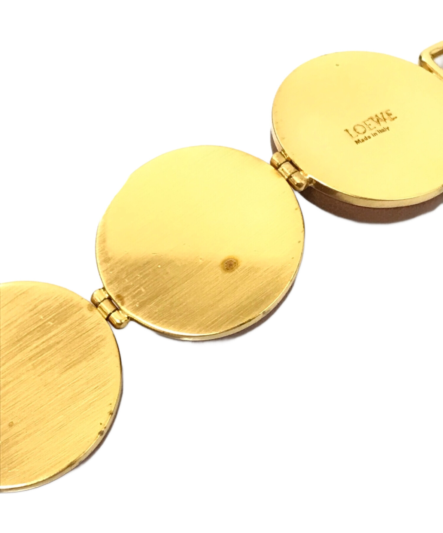 中古・古着通販】LOEWE (ロエベ) アナグラム ブレスレット ブラウン 