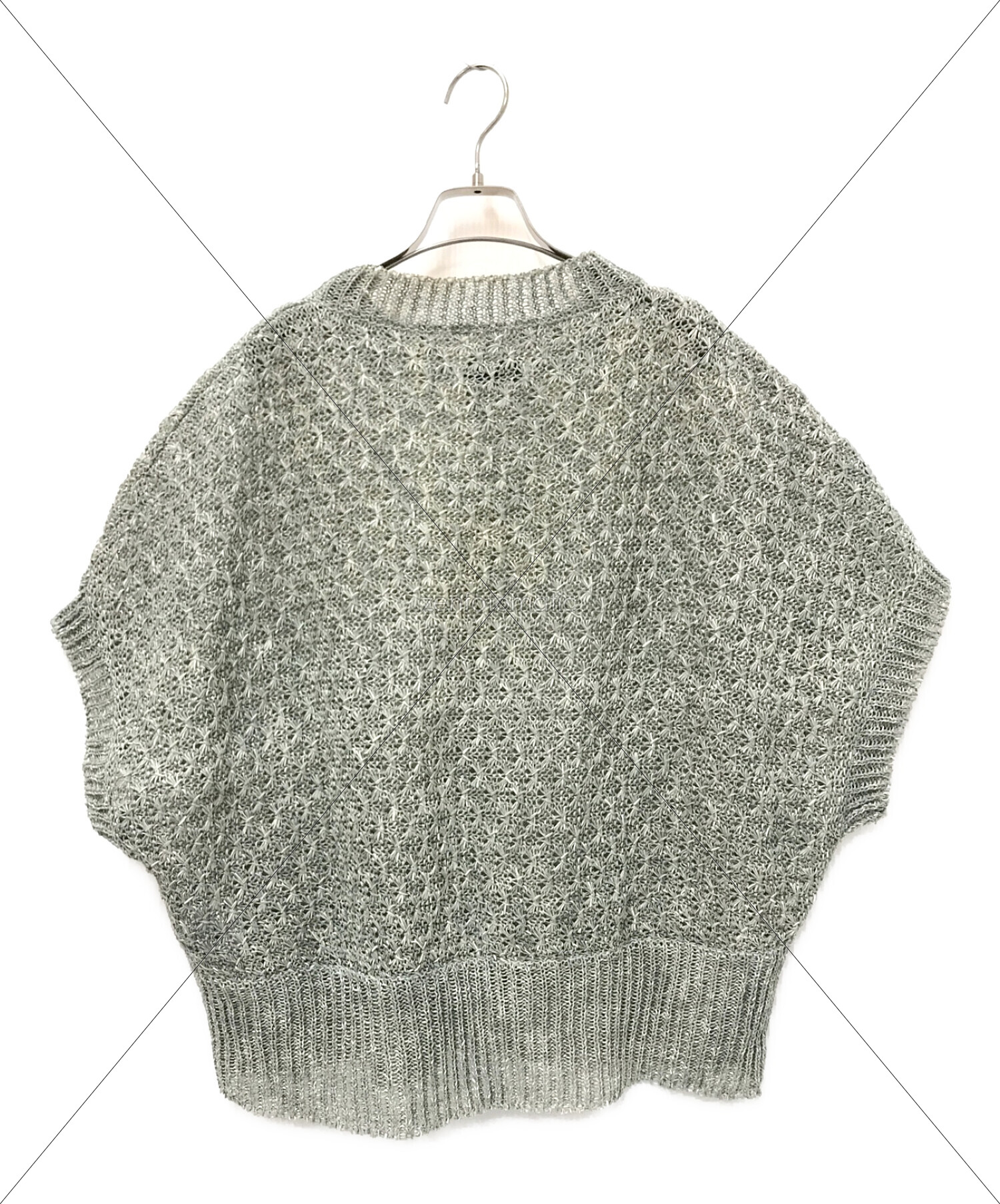 メンズ/定価4.6万】アマチ amachi. *Paesina Stone Knit*5和紙クルー 