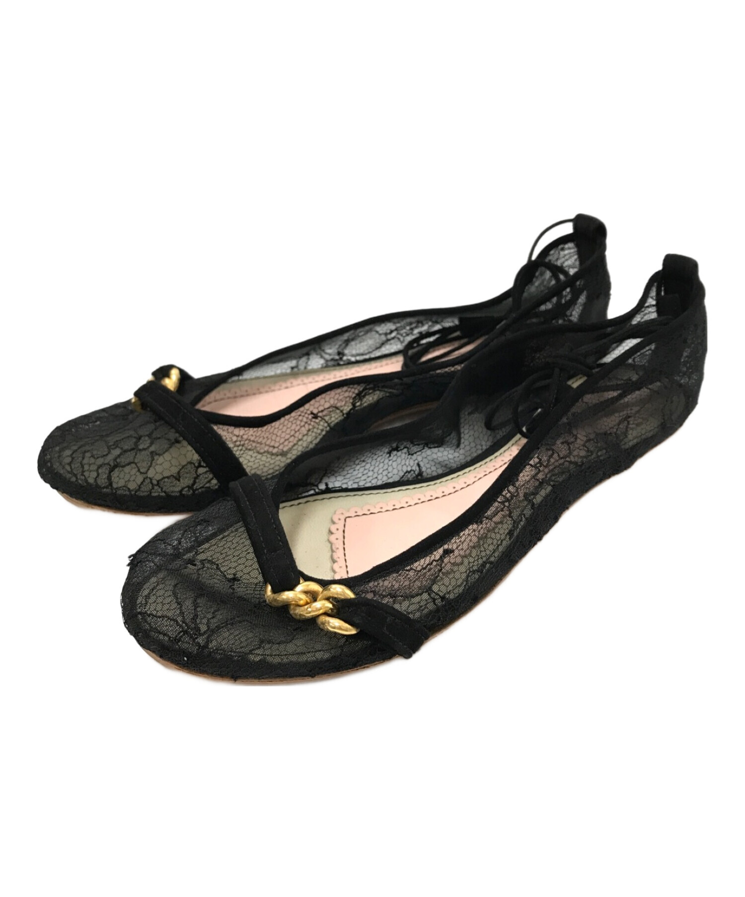 中古・古着通販】JOHN GALLIANO (ジョンガリアーノ) レースフラット 