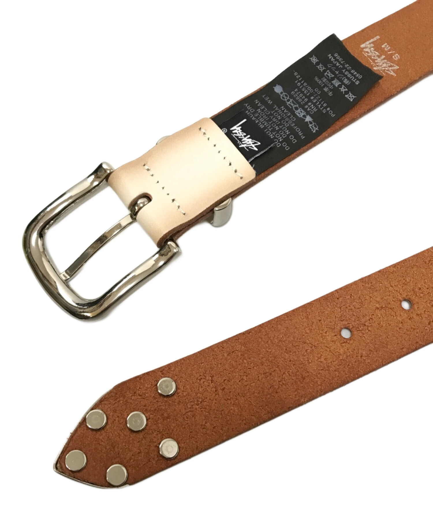 STUSSY metal s tip belt S/Mステューシー ベルト