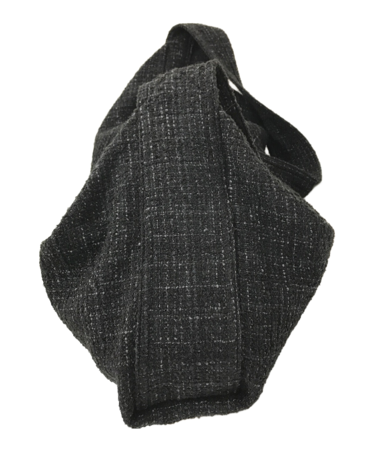 中古・古着通販】LIDnM (リドム) TWEED 3D LARGE BAG ブラック サイズ 