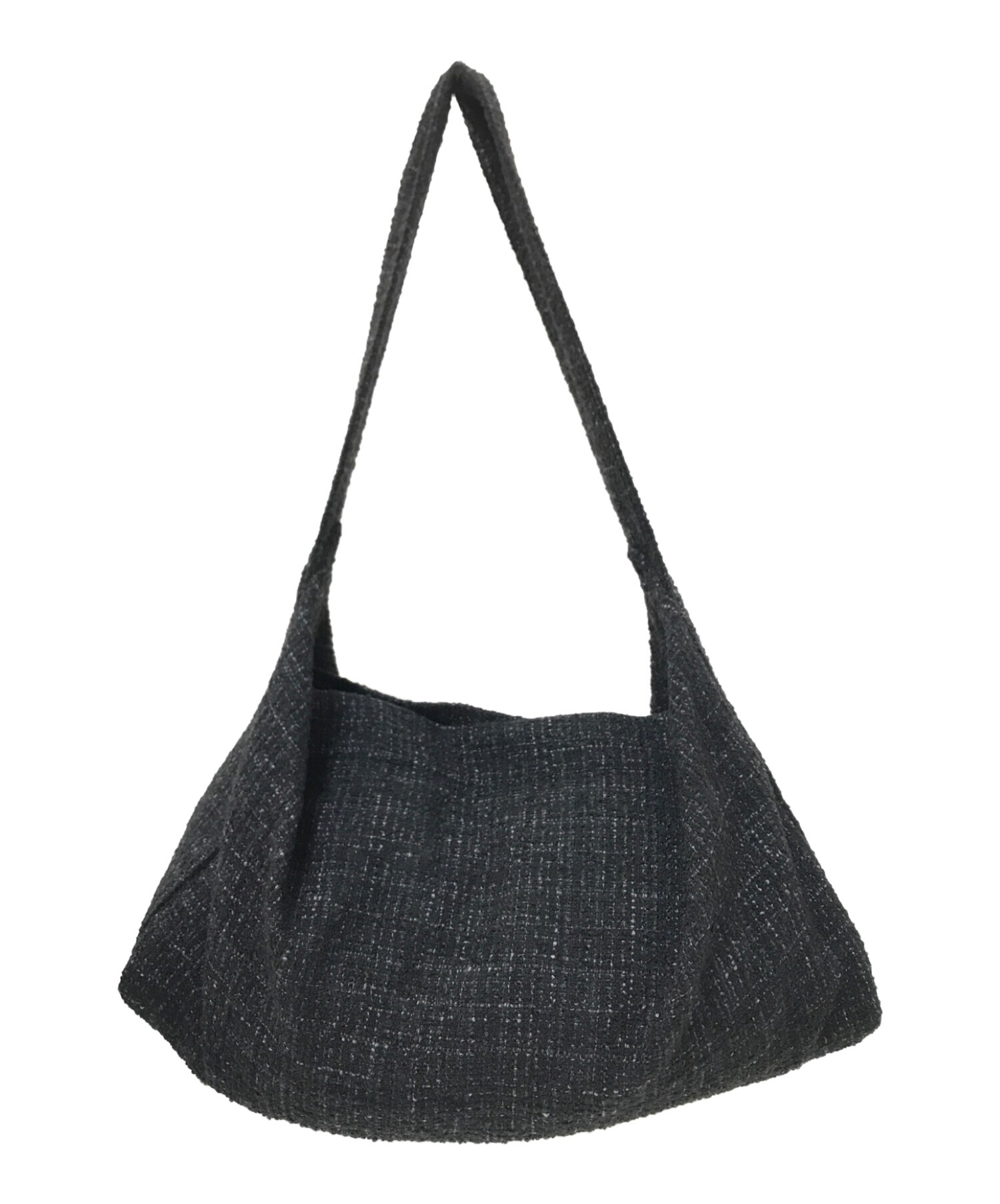 中古・古着通販】LIDnM (リドム) TWEED 3D LARGE BAG ブラック サイズ 