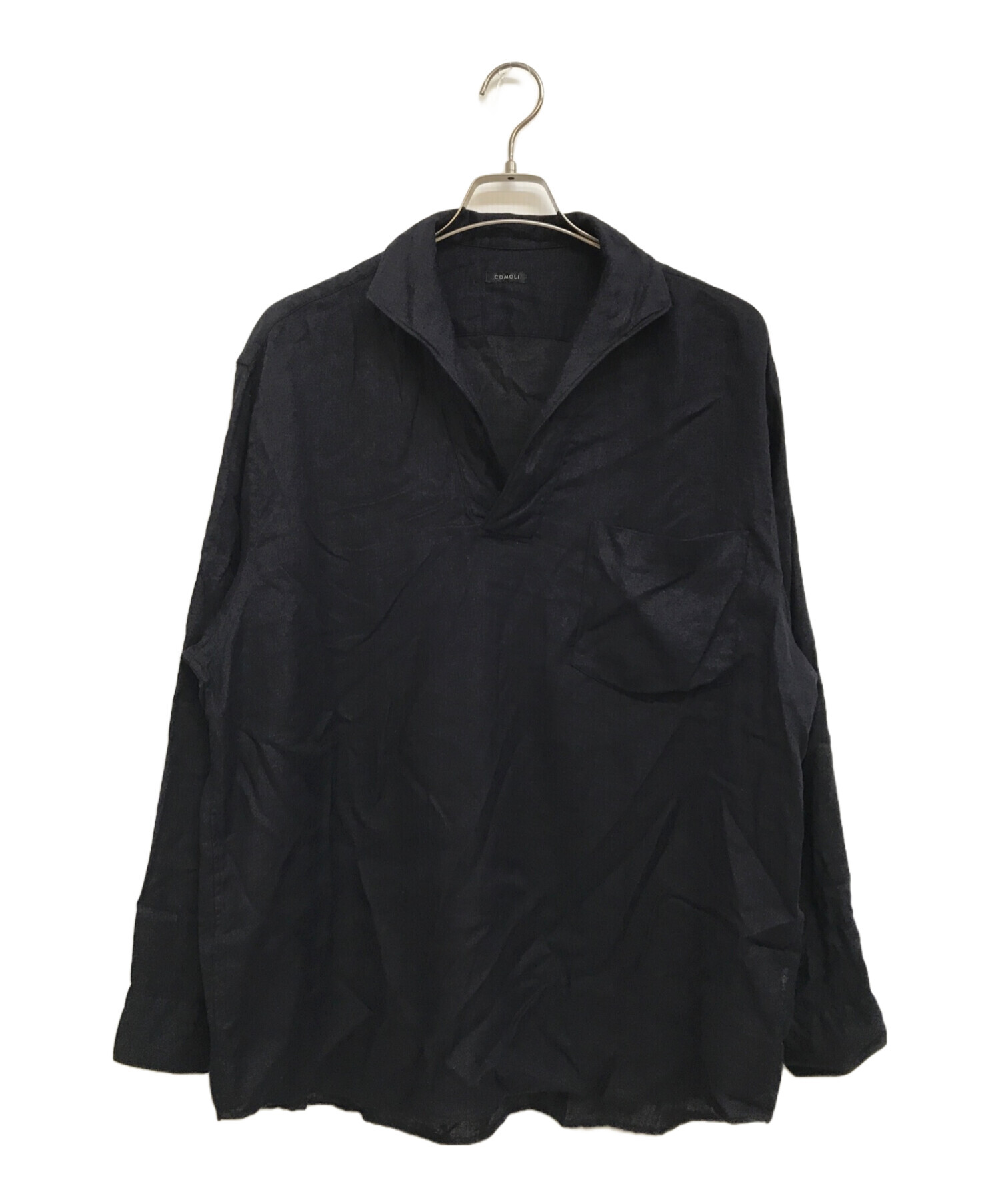 中古・古着通販】COMOLI (コモリ) リネンツイル スキッパーシャツ  