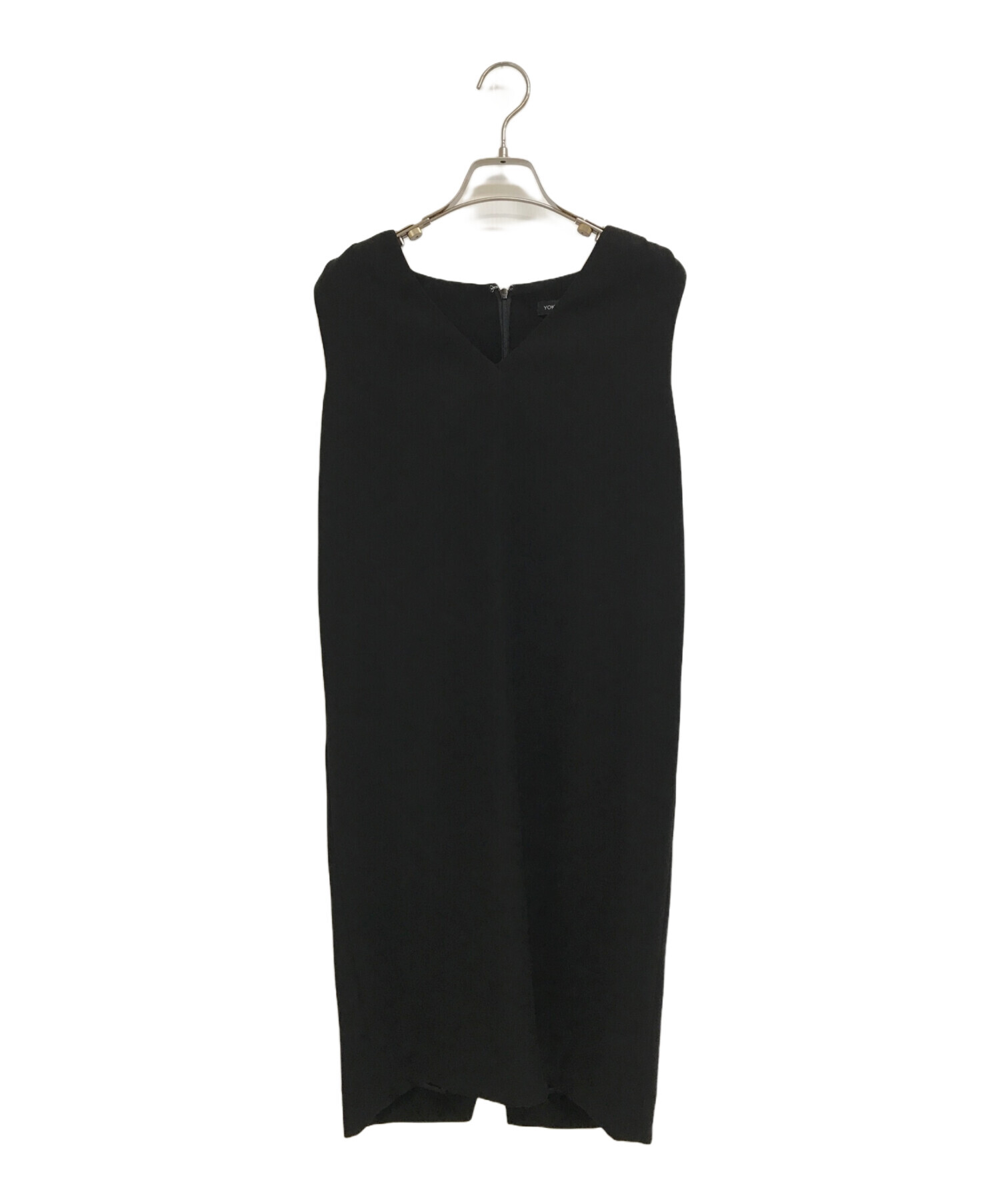 yoko chan ヨーコチャン ワンピース ノースリーブ Vネック ブラック YOKO CHAN ブラックVネック ノースリーブ ワンピース ヨーコチャン黒