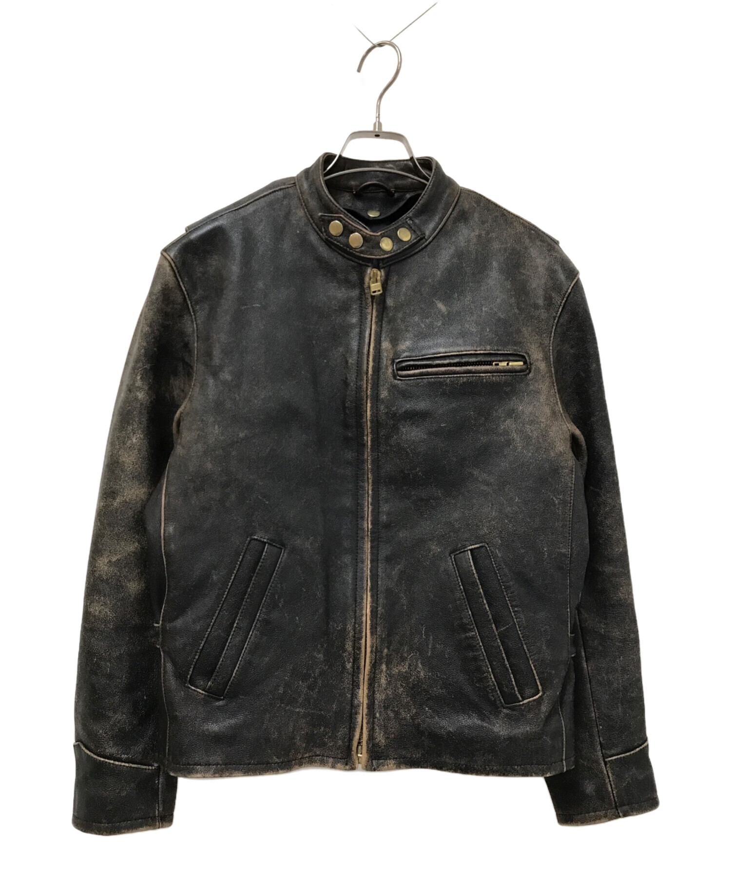 MORGAN PRODUCTIONS ブラックレザー ジャケット