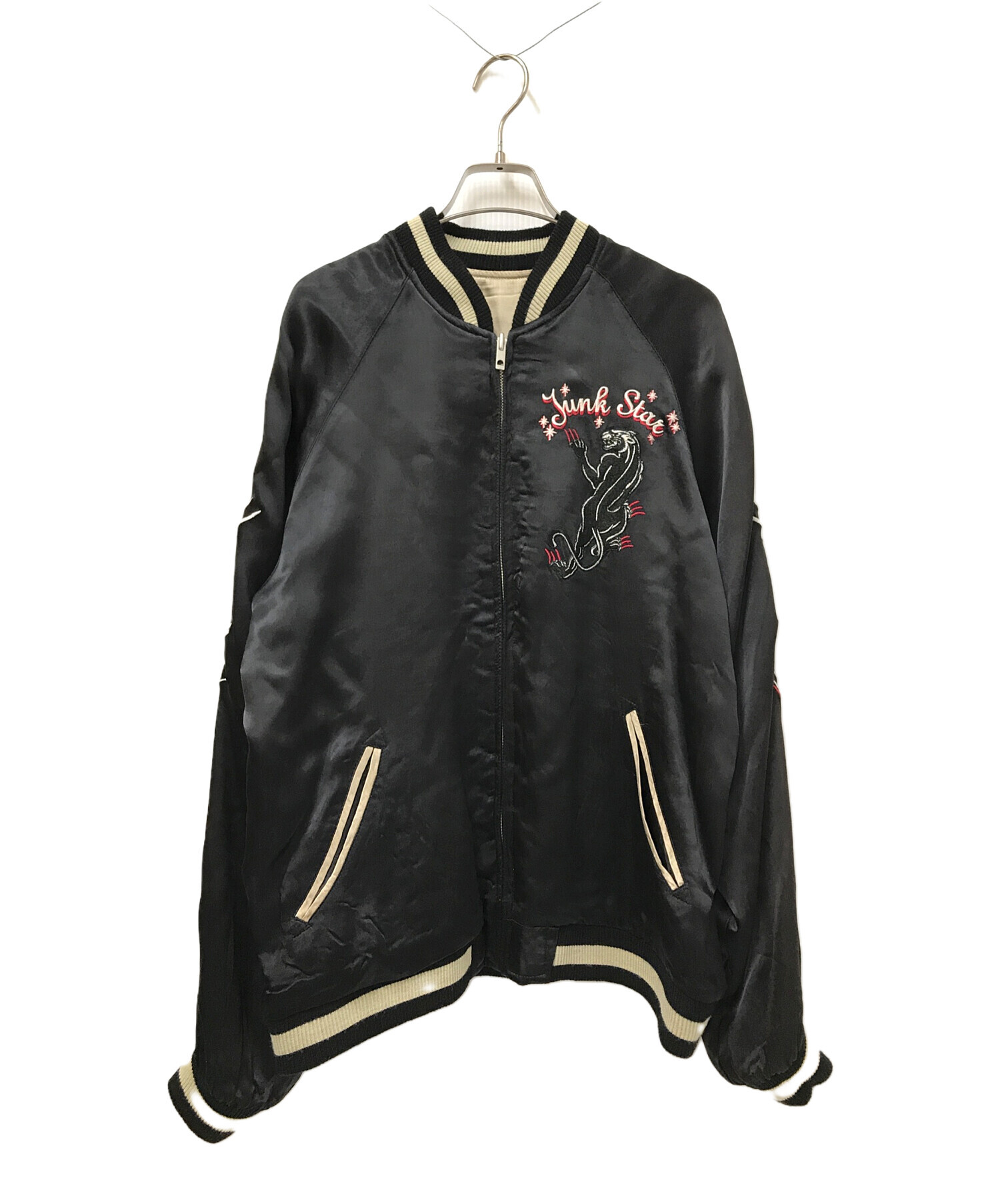 中古・古着通販】JUNK STAR (ジャンクスター) スカジャン ブラック 