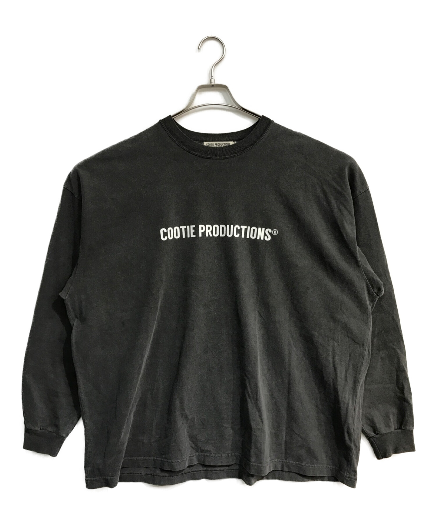 COOTIE PRODUCTIONS (クーティープロダクツ) Pigment Dyed L/S Tee ブラック サイズ:M