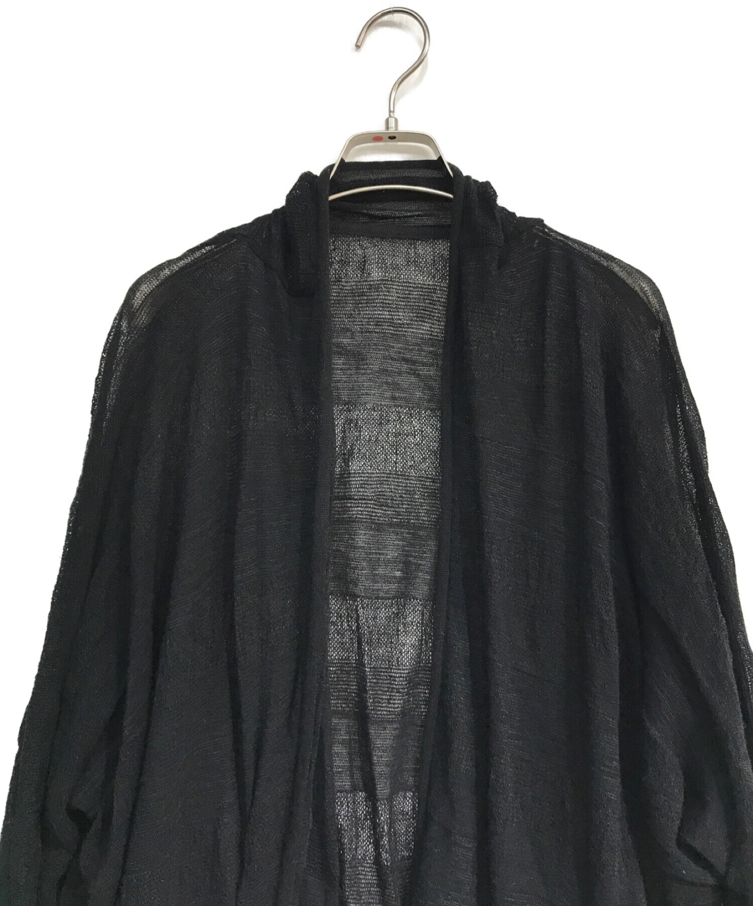 芽風黒カーディガン