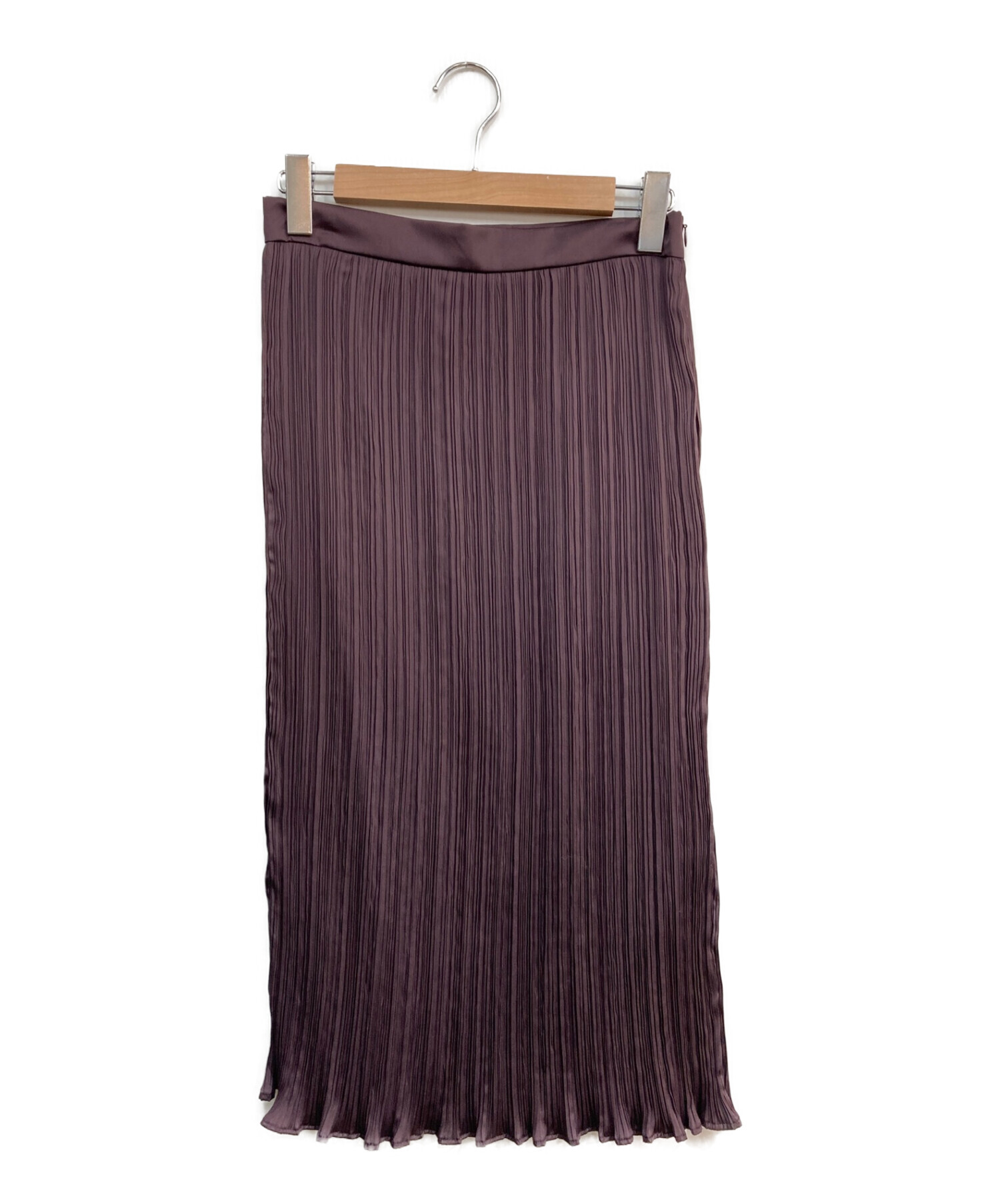 MaxMara (マックスマーラ) プリーツスカート パープル サイズ:40 未使用品