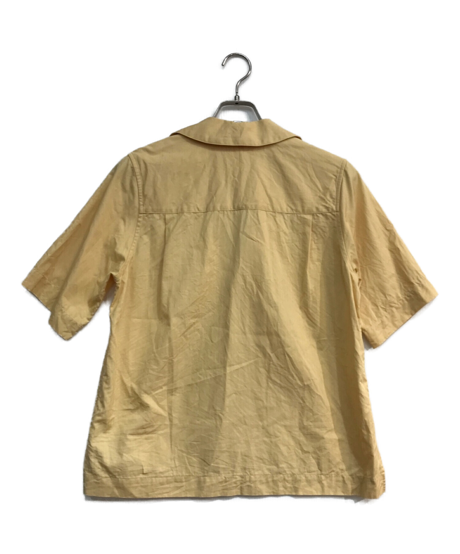 AURALEE/ herringbone half sleeved shirts-