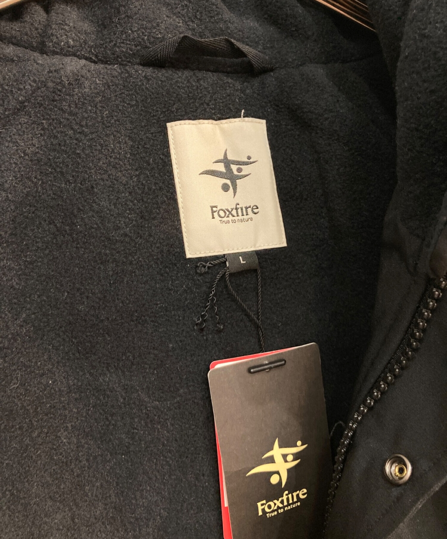 FOX FIRE (フォックスファイヤー) フリースラインドジャケット ブラック サイズ:L 未使用品